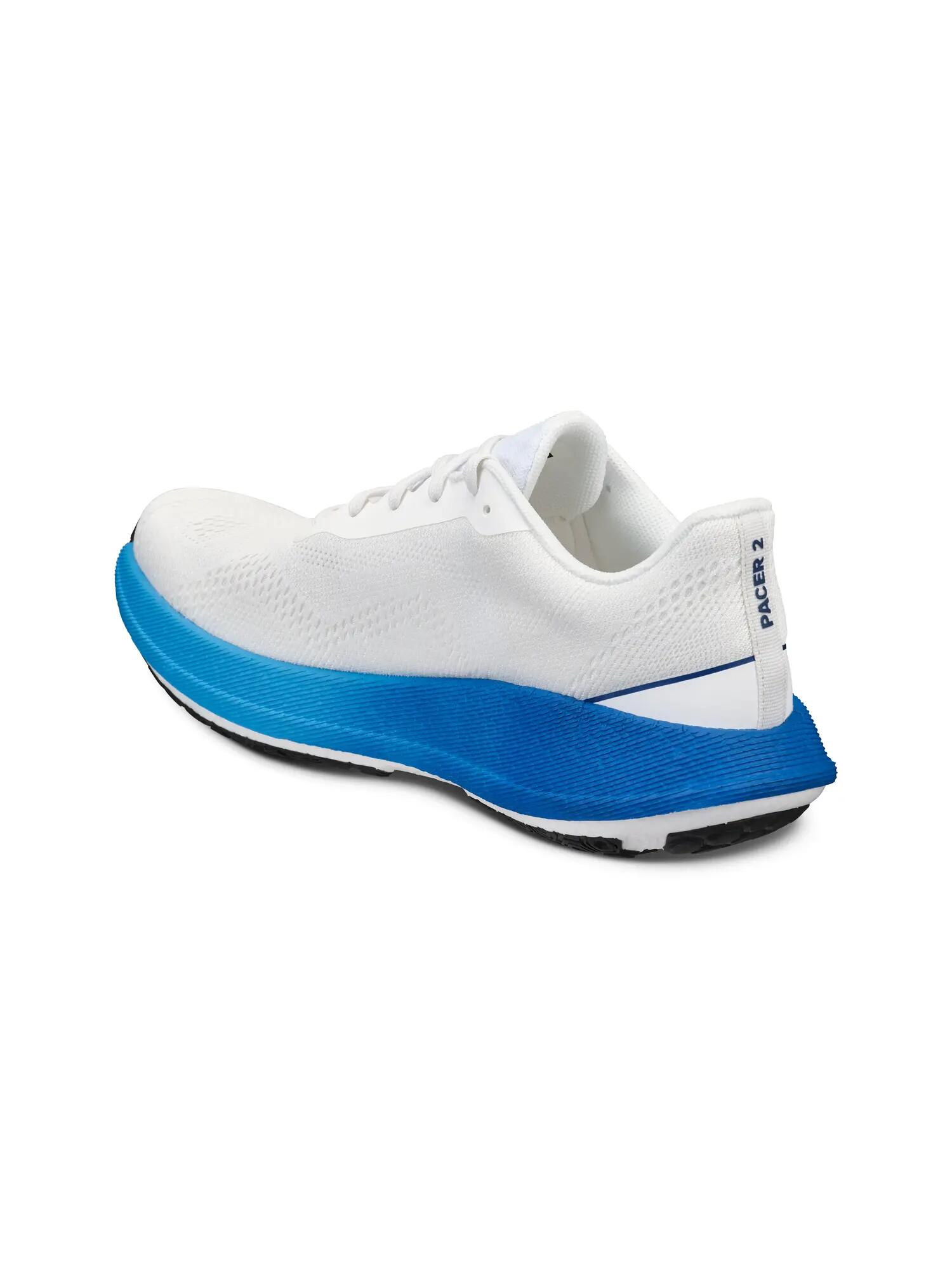 craft Pacer 2 M — Licht hardloopschoen met Px Foam – White/Contrast blue 5/7