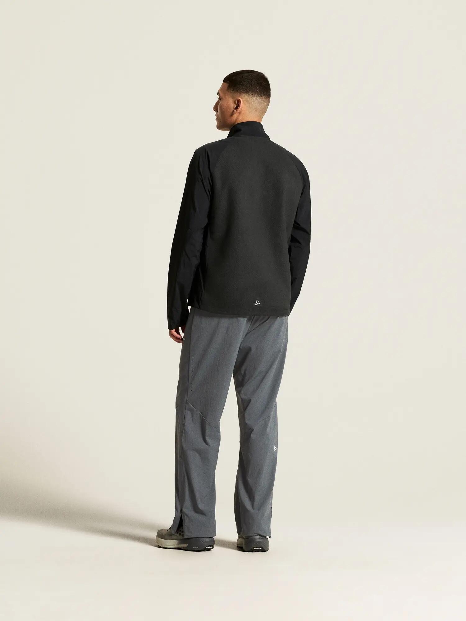 craft Fleece Jersey Jacket M – Fleecejacke mit winddichten Ärmeln – Black 6/7