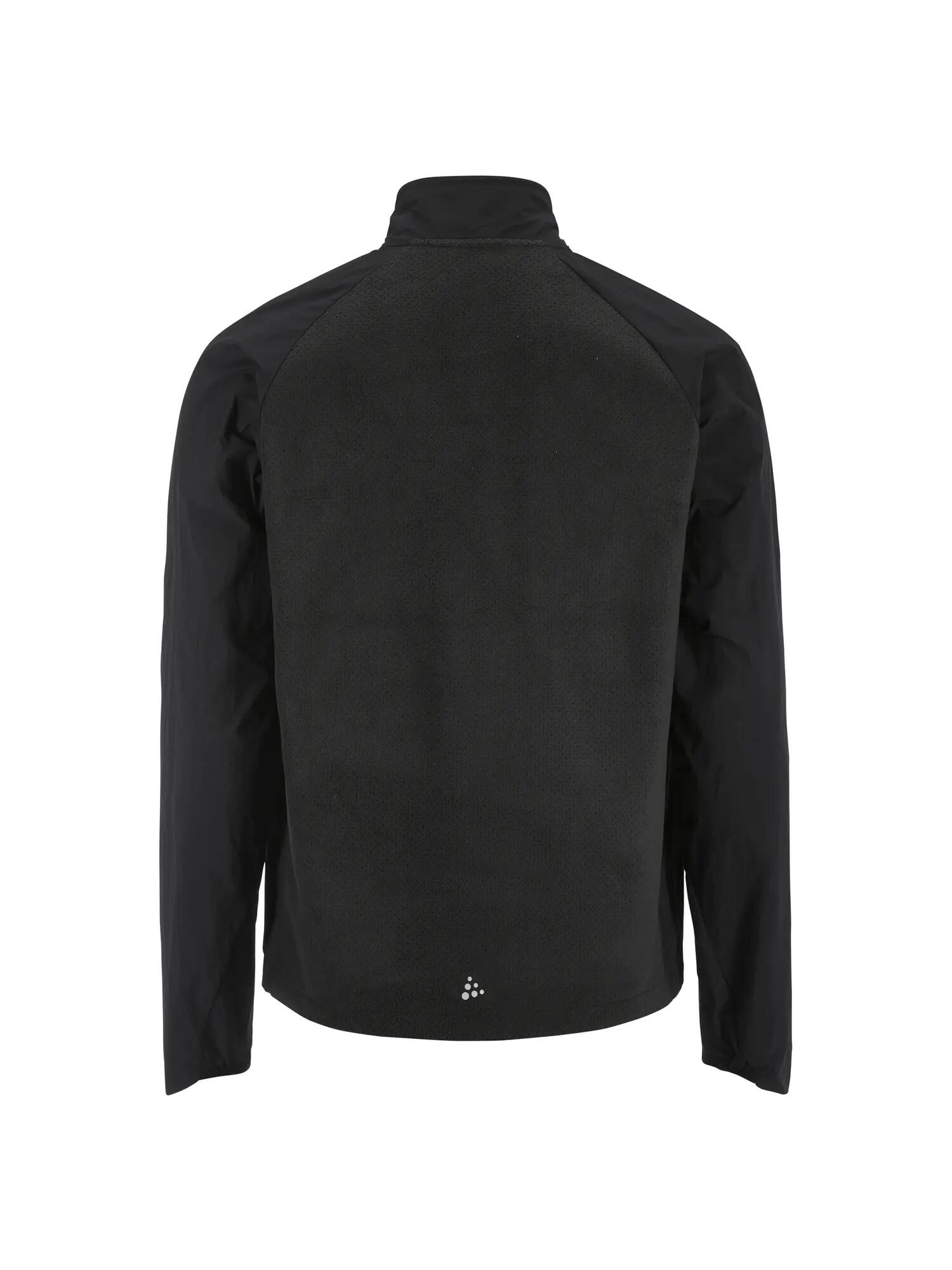 craft Fleece Jersey Jacket M – Fleecejacke mit winddichten Ärmeln – Black 2/7