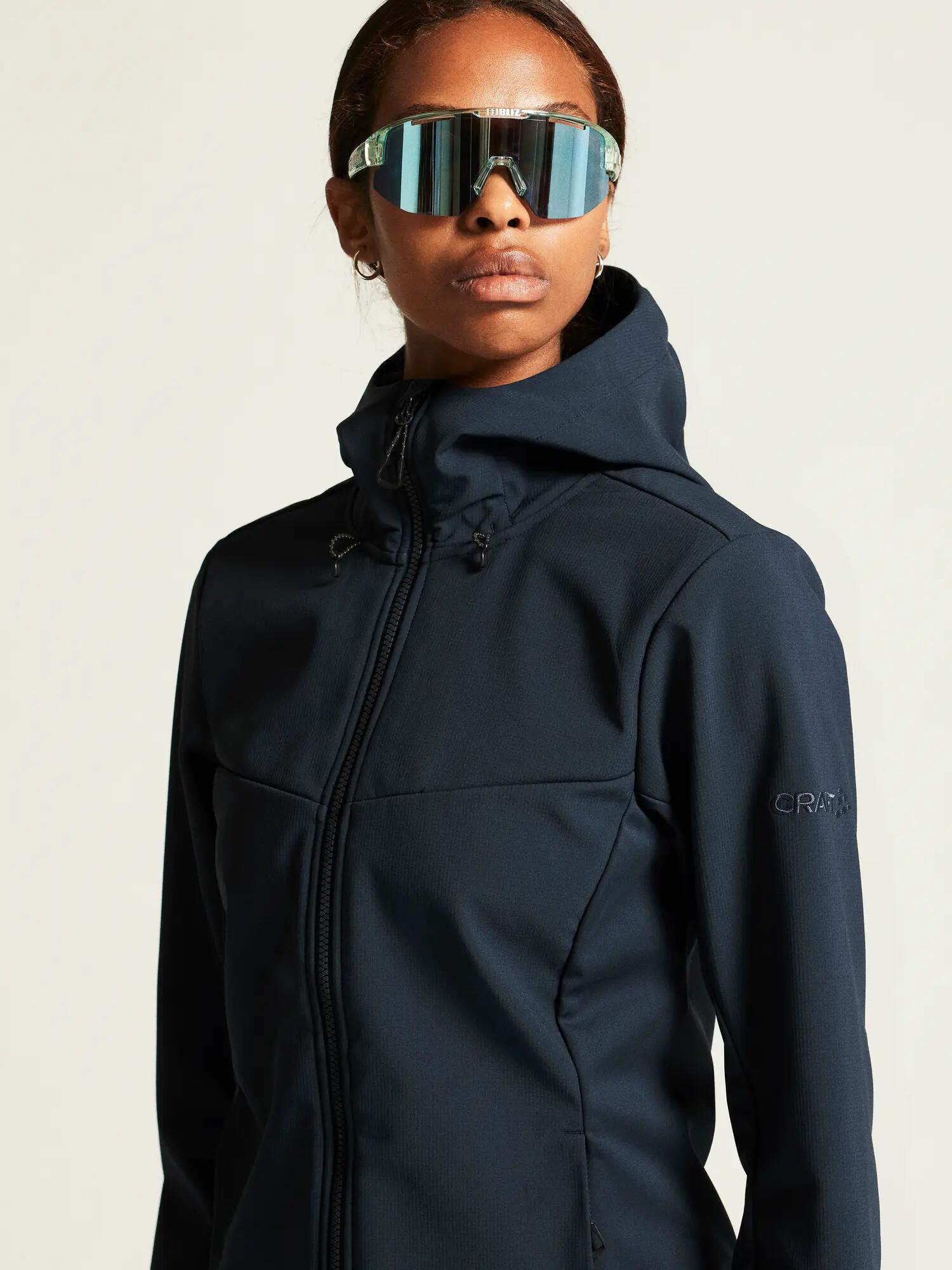 craft ADV Explore Softshell 2.0 Jacke Damen – wind‑ und wasserabweisend – Blaze 7/7