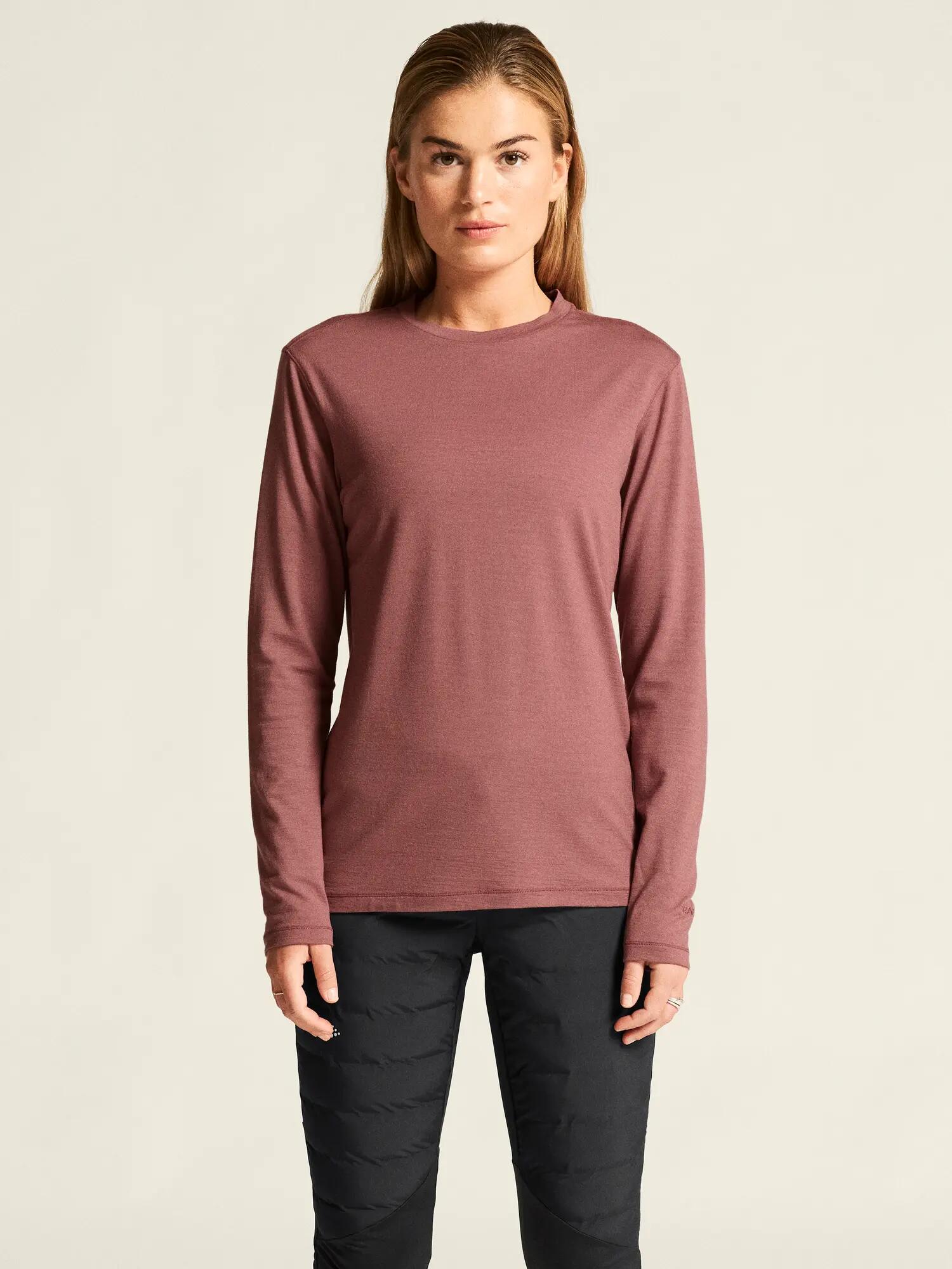 craft Wool Jersey LS CN W — Maillot manches longues en mérinos, chaleur et 7/7