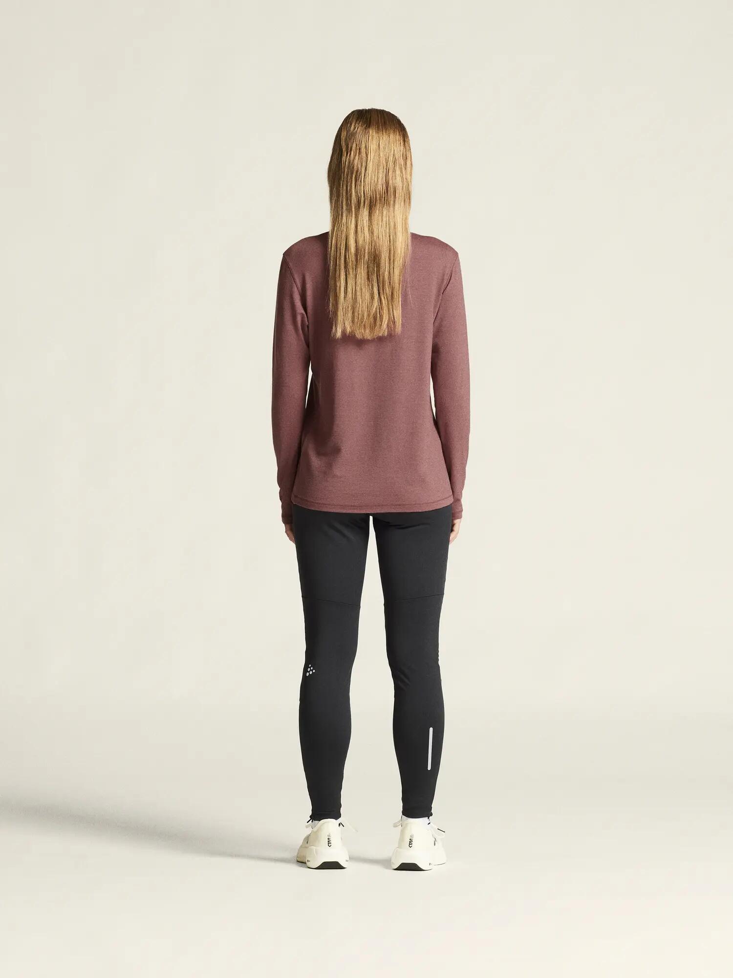 craft Wool Jersey LS CN W — Maillot manches longues en mérinos, chaleur et 5/7