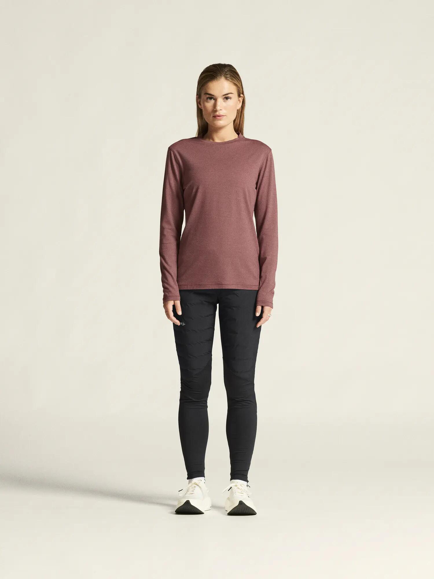 craft Wool Jersey LS CN W — Maillot manches longues en mérinos, chaleur et 6/7