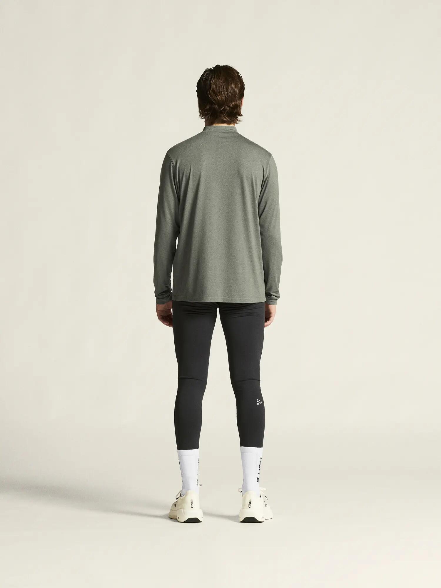 craft Flow MN LS M – maillot manches longues en jersey doux – Leaf/Melange 6/7