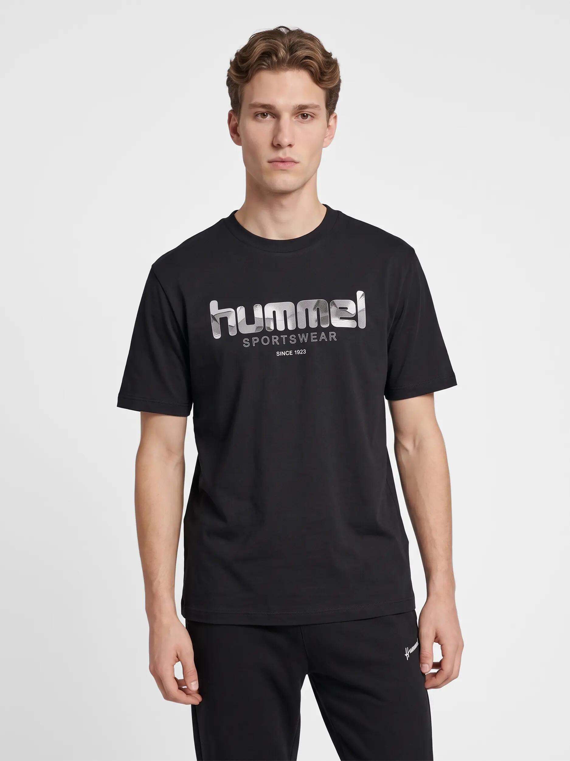 hummel T-shirt manches courtes hmlCLUB LOGO en coton bio – BLACK 5/5