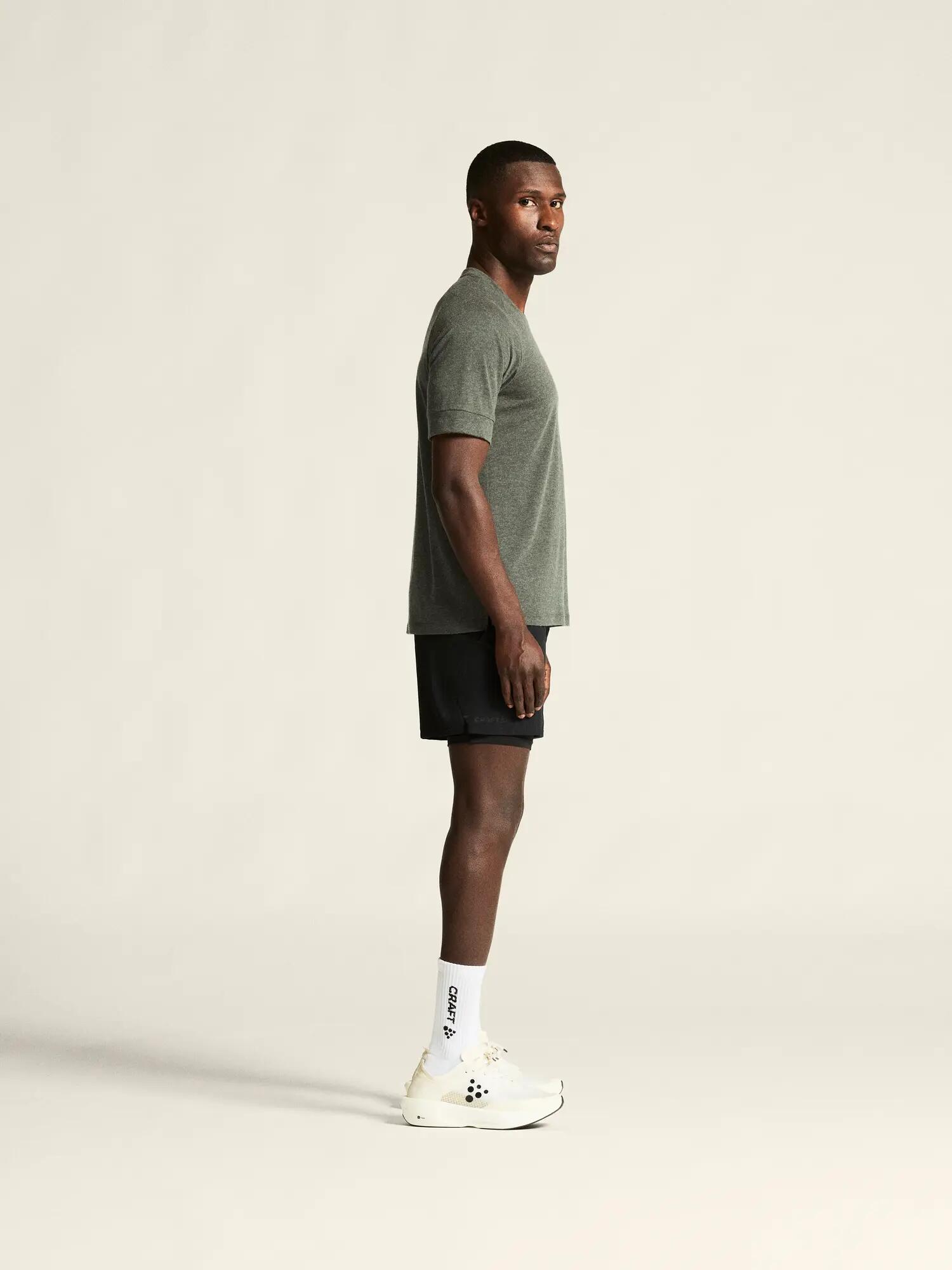 craft Wool SS Tee M — Kurzarmshirt aus recyceltem Polyester & Wolle – 3/7