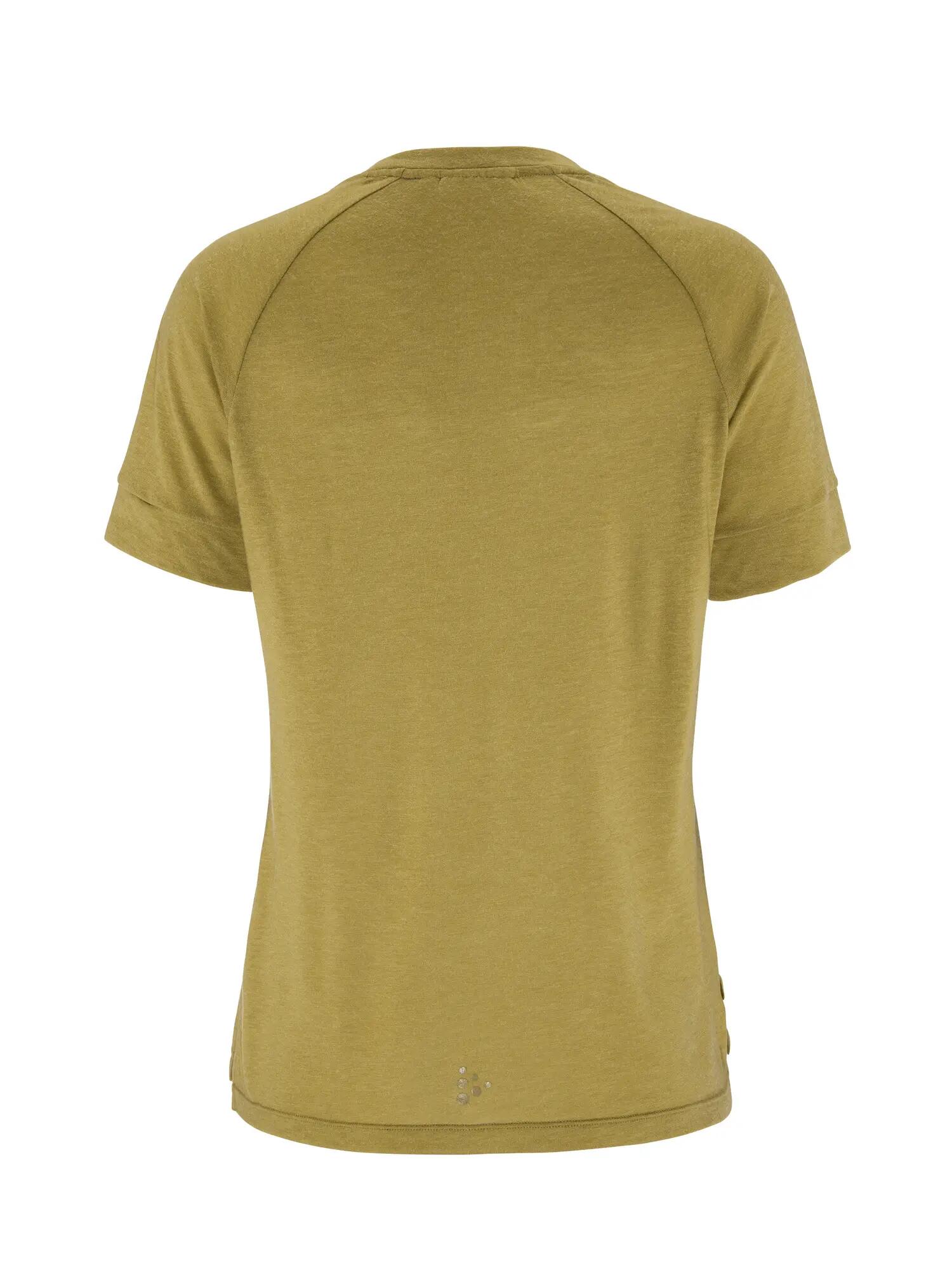 craft Wool SS Tee W - Kurzarmshirt aus recyceltem Polyester und Wolle – Khaki 2/7