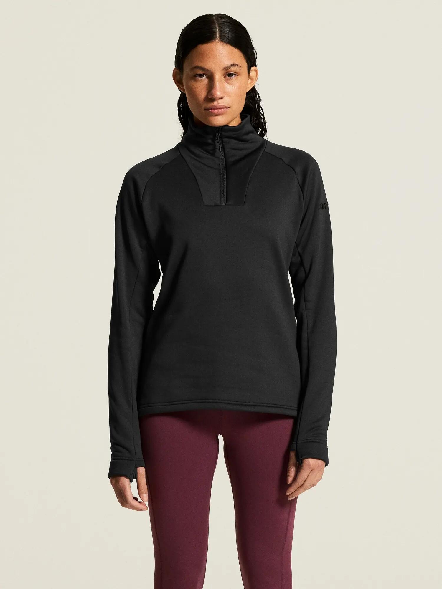 craft Explore Power Fleece Half Zip W – Dehnbares, wärmendes Fleece – Black 7/7
