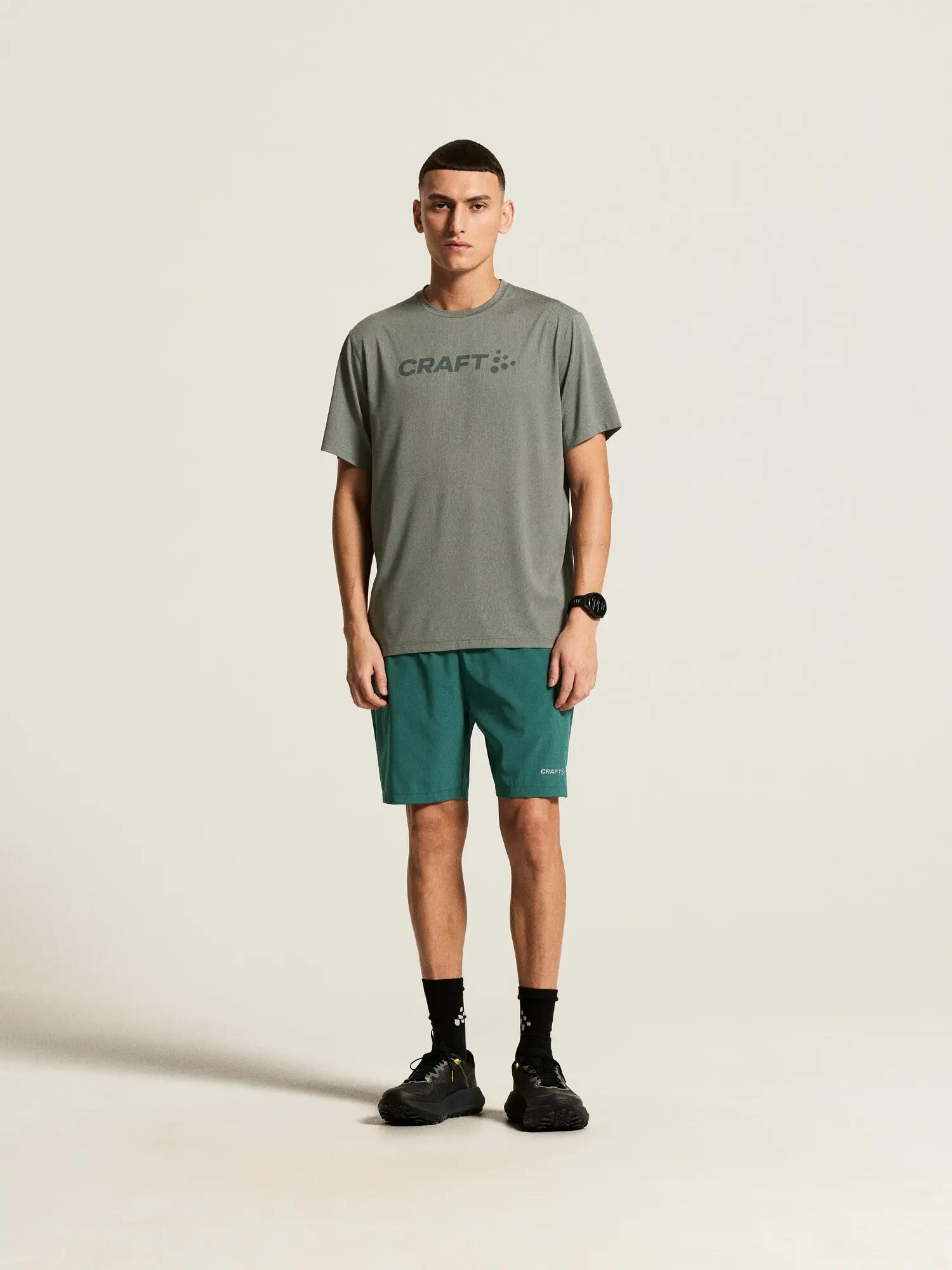 craft Essence Logo Tee 2 M – T-shirt training in mesh riciclato – Leaf 4/7