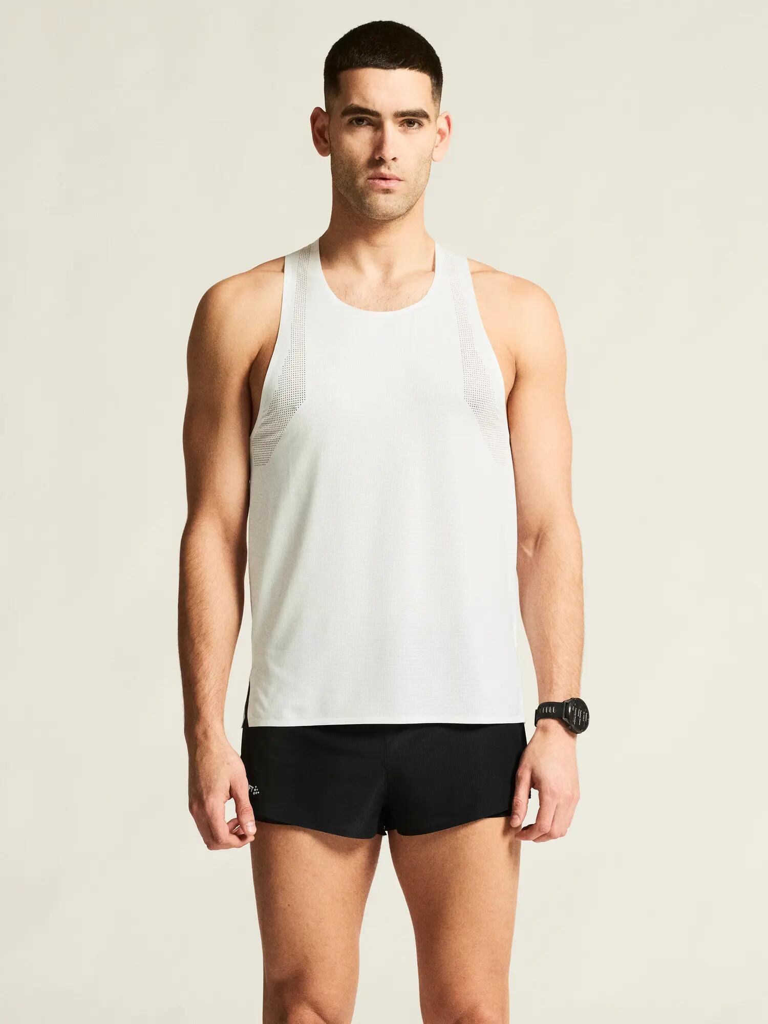 craft Race Day Singlet 2 M – débardeur dos nageur respirant – White 5/7