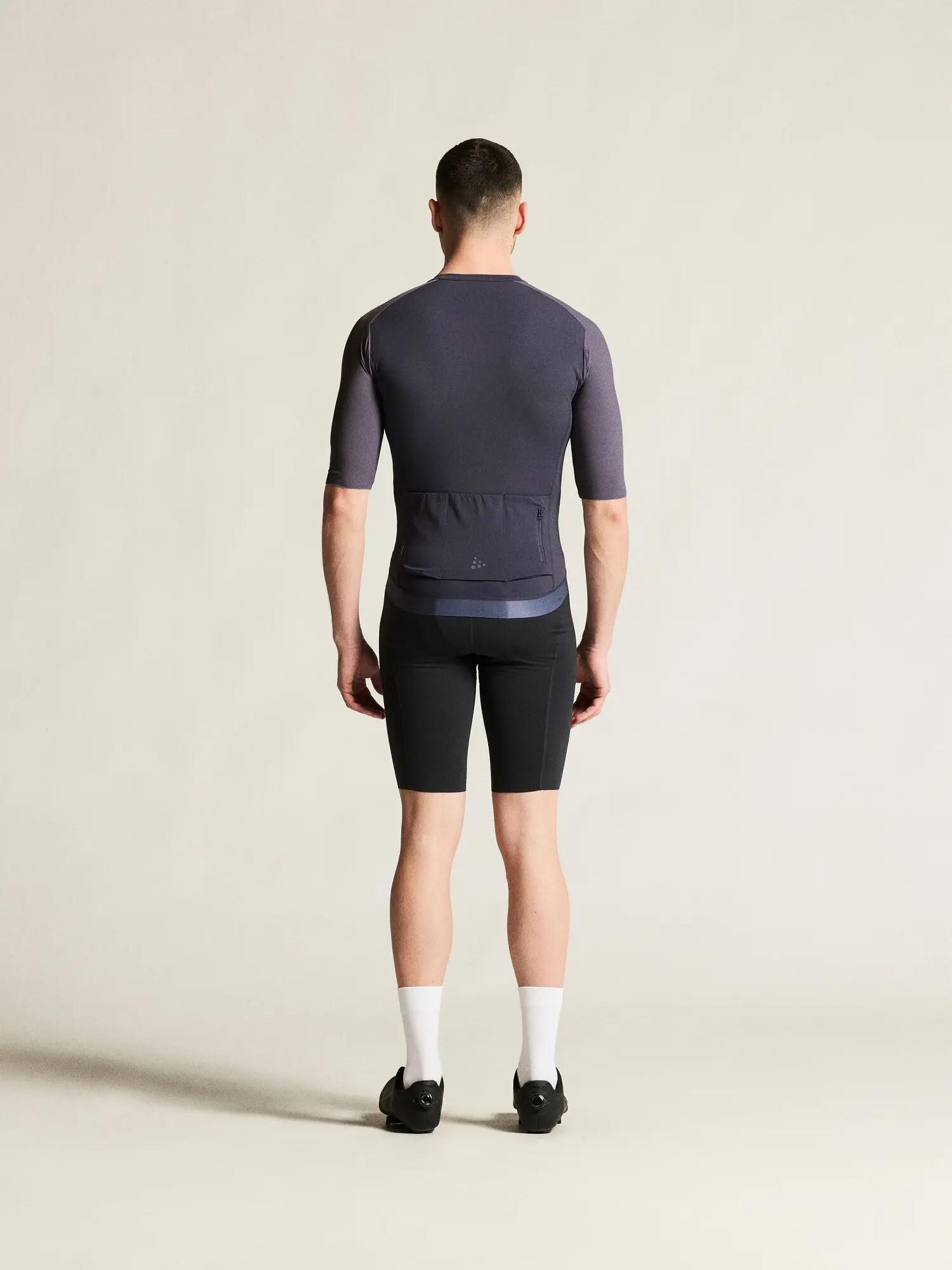 craft Endur Training Jersey M – Rekbaar, ademend materiaal – Graystone/Purple 5/7