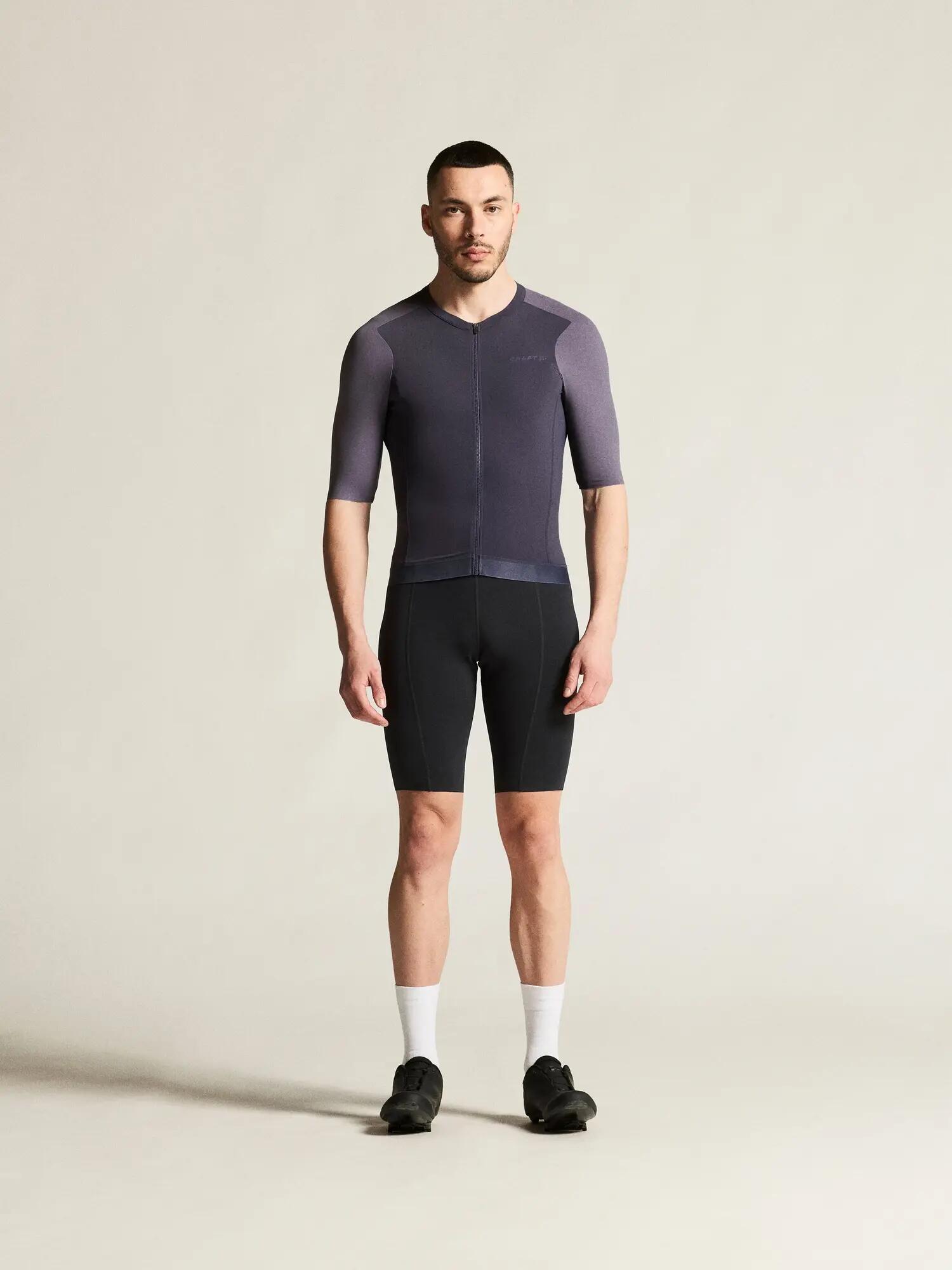 craft Endur Training Jersey M – Rekbaar, ademend materiaal – Graystone/Purple 4/7