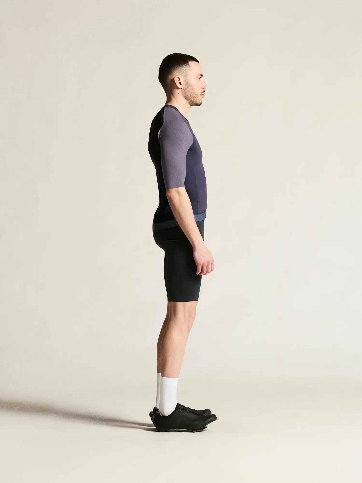 craft Endur Training Jersey M – Rekbaar, ademend materiaal – Graystone/Purple 3/7