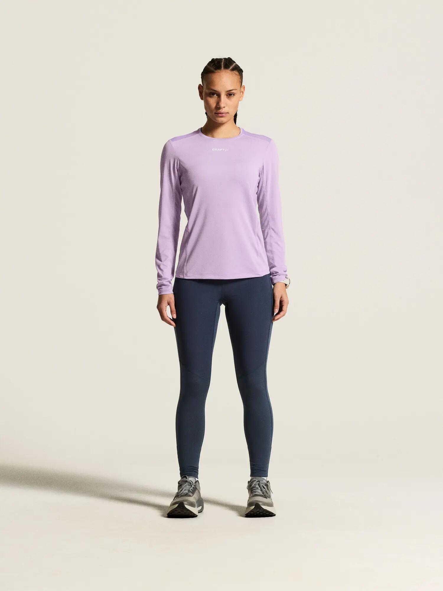 craft T-shirt manches longues ADV Essence LS Tee 2 W - respirant – Lilac 4/7
