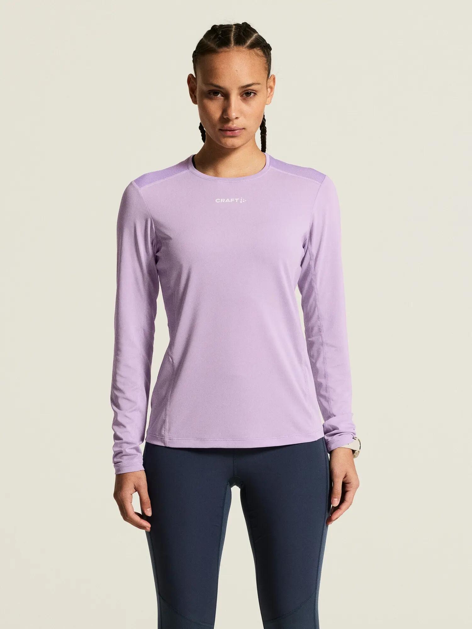 craft T-shirt manches longues ADV Essence LS Tee 2 W - respirant – Lilac 3/7