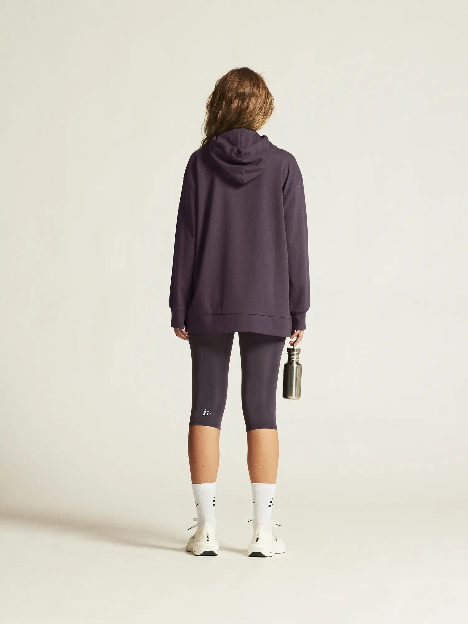 craft ADV Join Long Hoodie W — langer, komfortabler Hoodie – Dk Plum 7/7