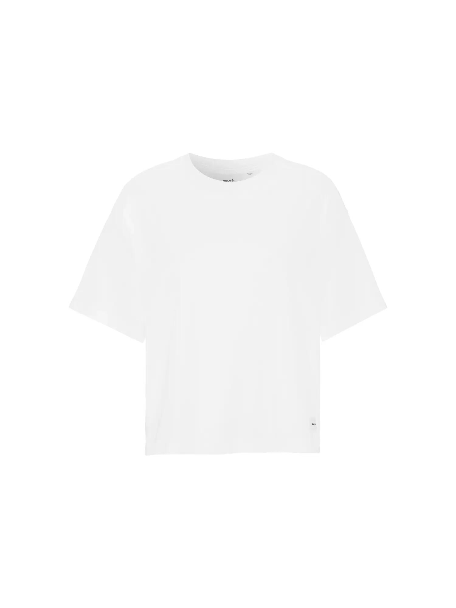craft T-shirt Collective Relaxed SS pour femme — coton bio extensible – White 1/7