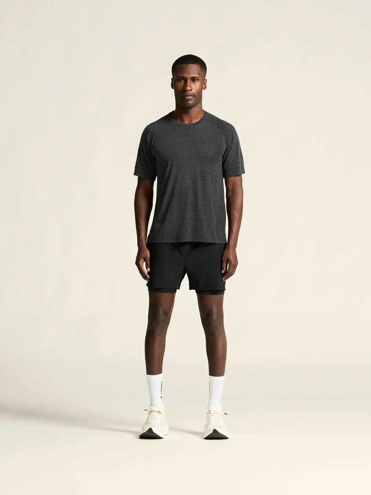 craft Wool SS Tee M Kurzarm-Shirt aus recyceltem Polyester und Wolle – Slate 5/7
