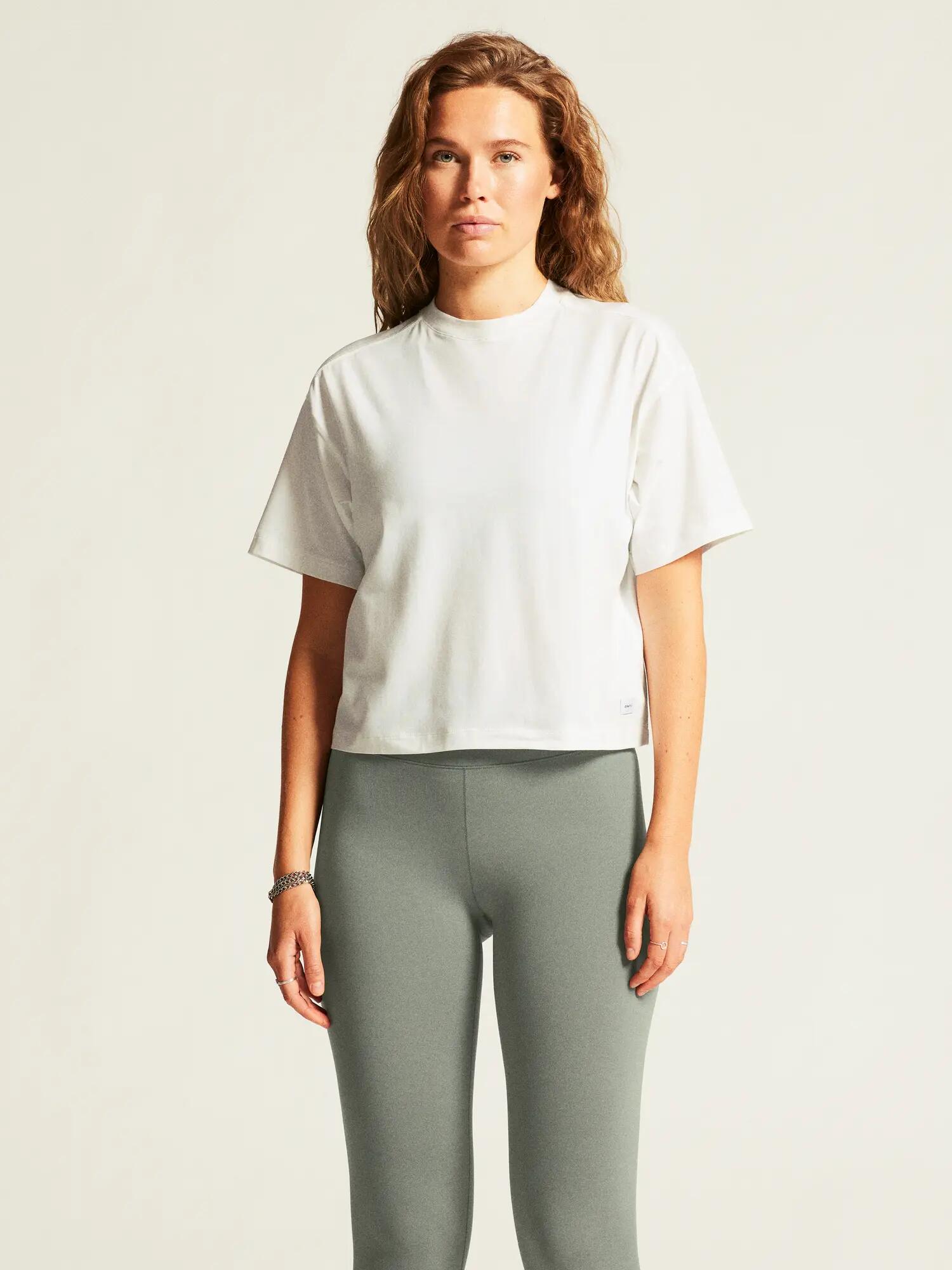 craft T-shirt Collective Relaxed SS pour femme — coton bio extensible – White 7/7