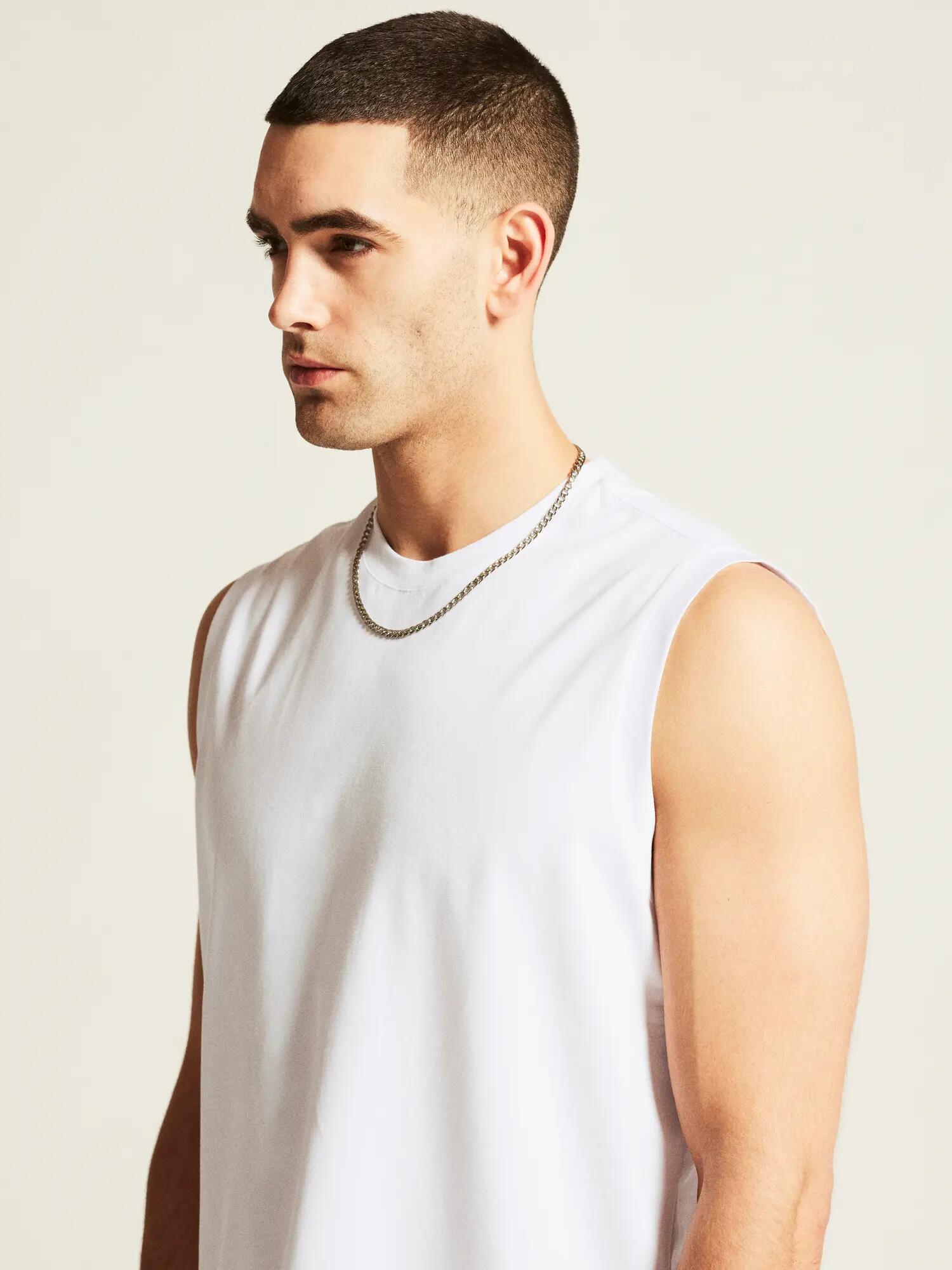 craft Collectible Relaxed SL Tee M — débardeur en coton stretch – White 4/7