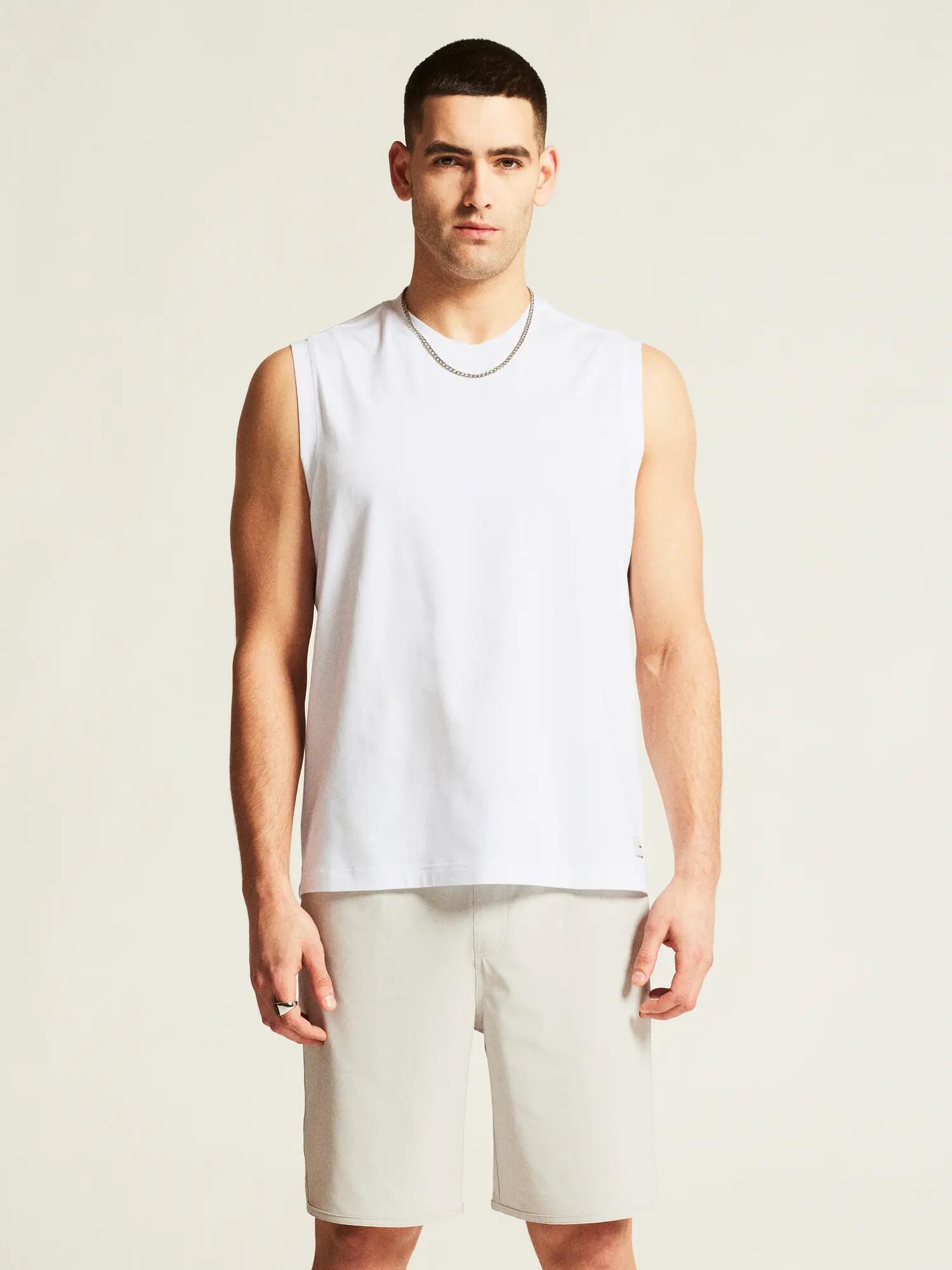 craft Collectible Relaxed SL Tee M — débardeur en coton stretch – White 3/7