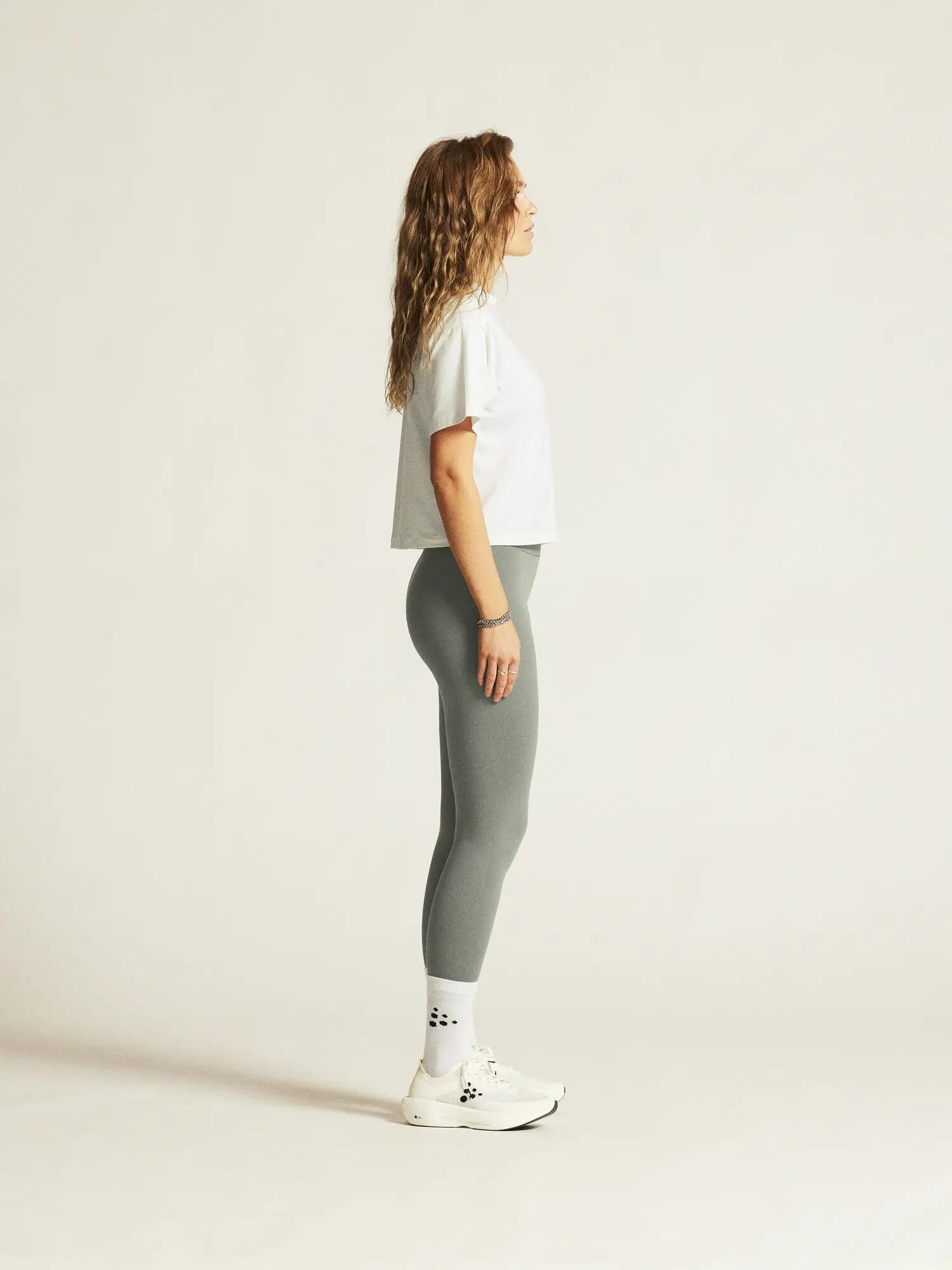 craft T-shirt Collective Relaxed SS pour femme — coton bio extensible – White 4/7