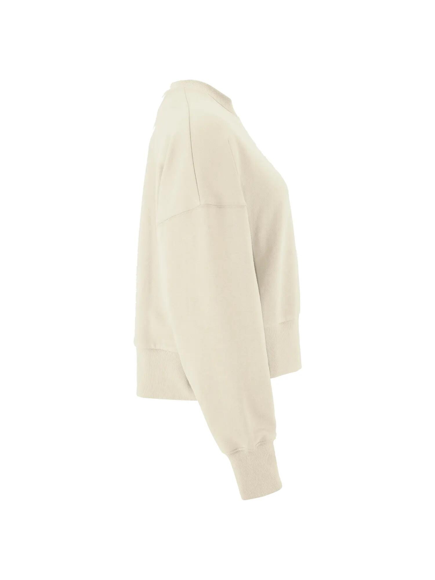 craft Sweat cropped Frequent cropped RN W em algodão orgânico – Tofu 3/4