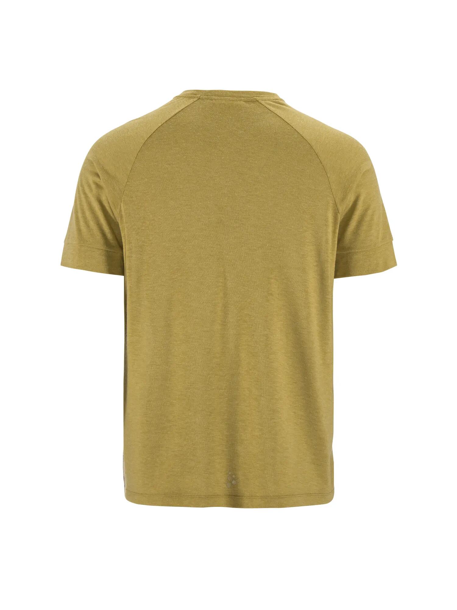 craft Wool SS Tee M Kurzarmshirt aus recyceltem Polyester und Wolle – Khaki 2/7