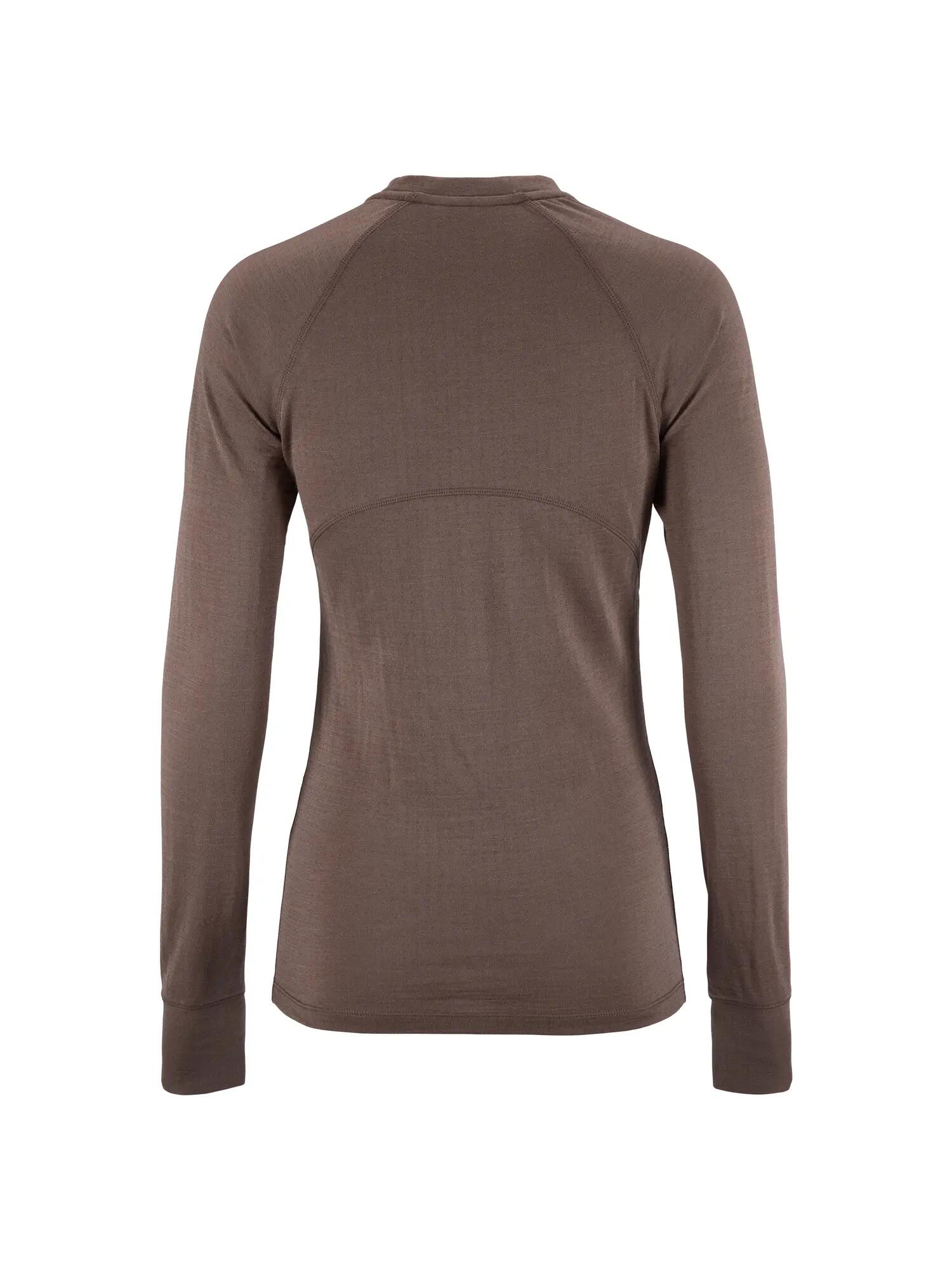 Wool Comfort RN LS W - haut manches longues isolant – Plum Taupe 2/7