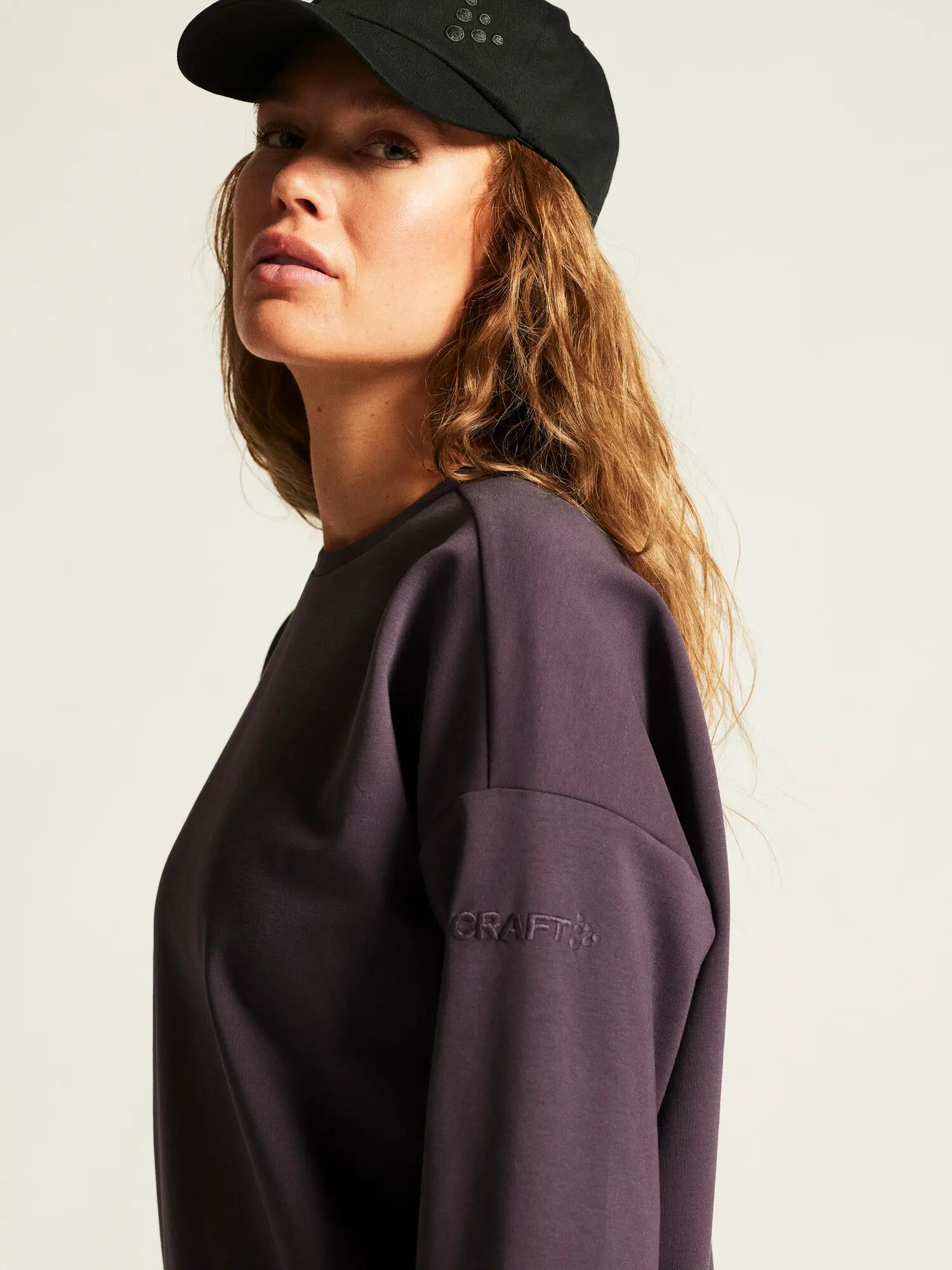 craft ADV Join RN Sweatshirt W – gemütlicher Alltags-Sweat – Dk Plum 6/7