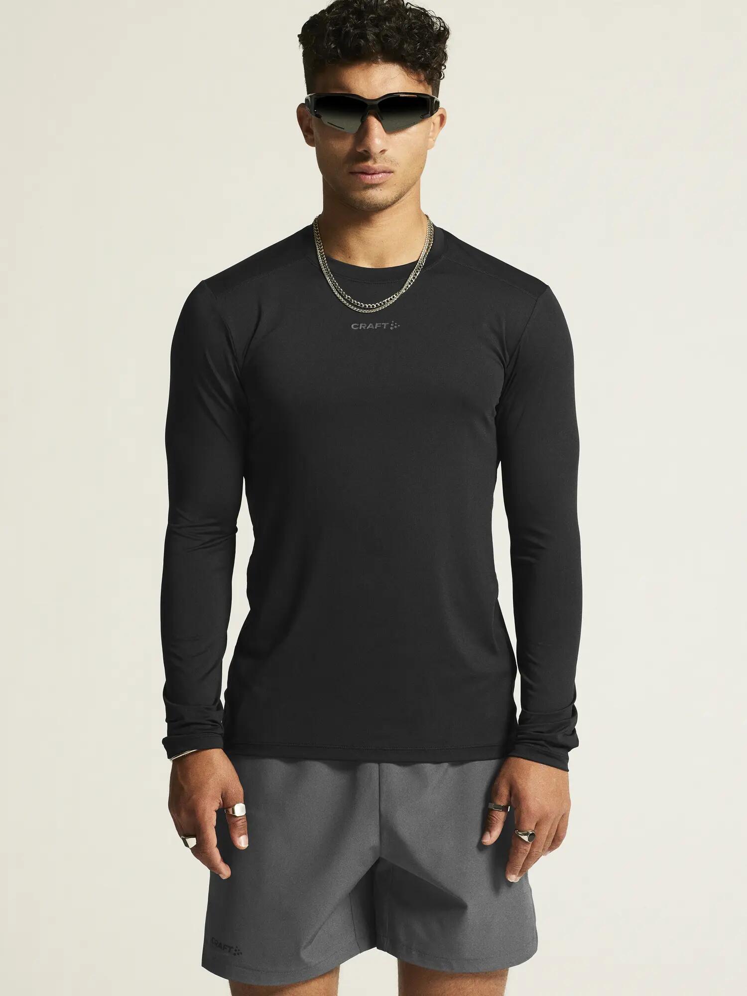 craft ADV Essence LS Tee 2 M – T-shirt manches longues respirante – Black 4/7