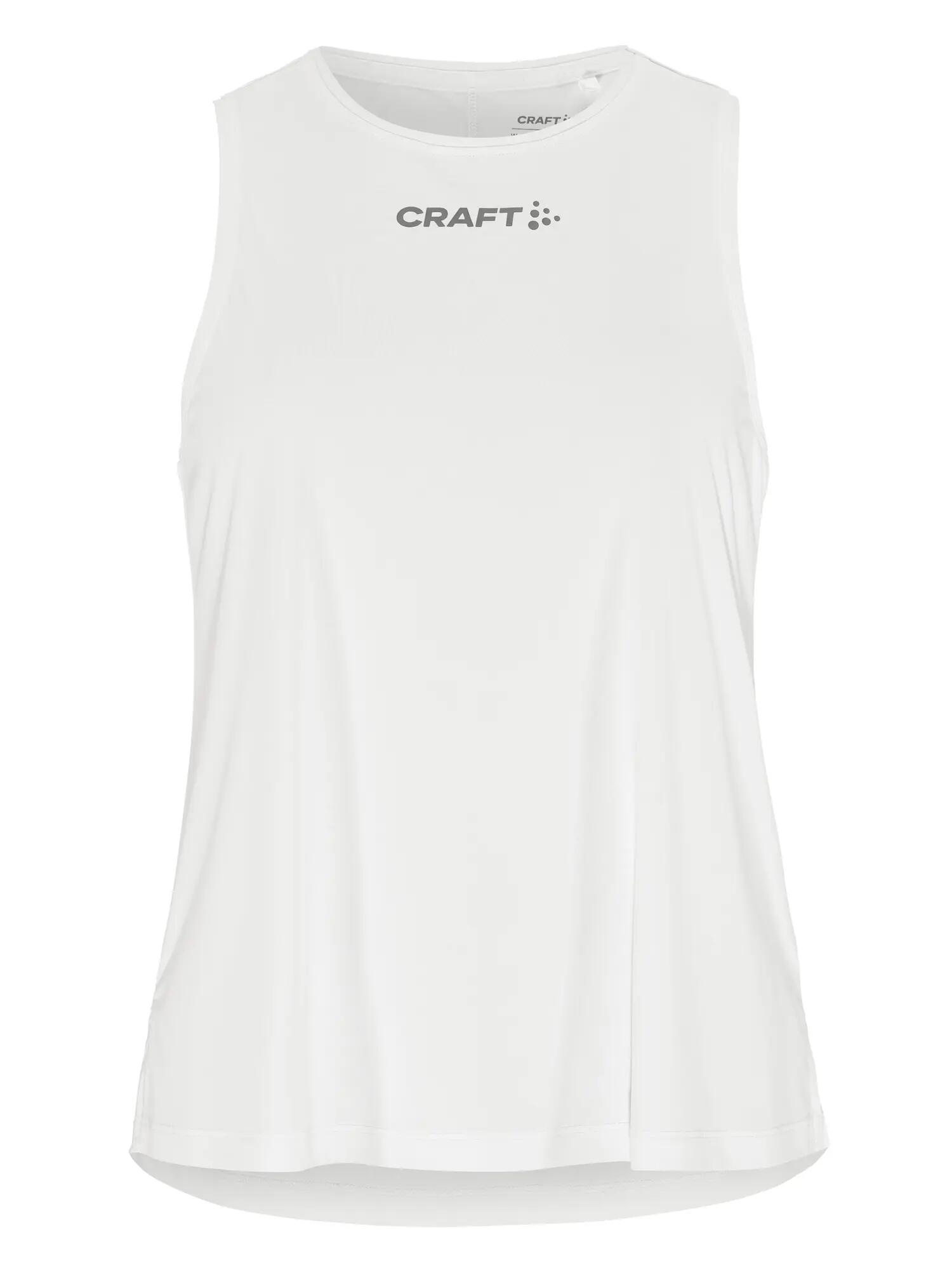 craft CORE Essence Singlet 2 W – Trainingsshirt aus recyceltem Polyester – White 2/7