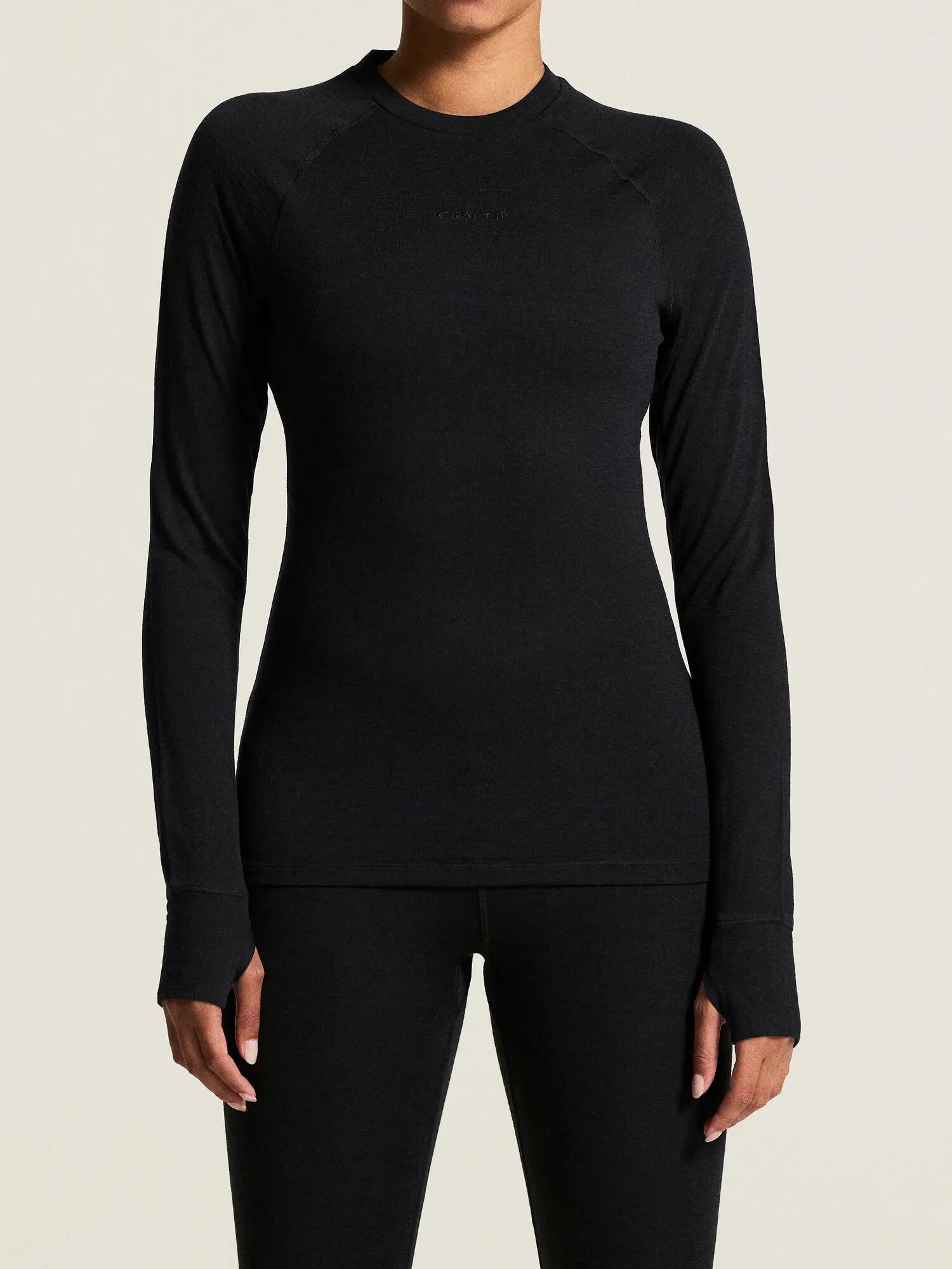 craft T-shirt manches longues Wool Comfort RN LS Isolation thermique – Black 3/7