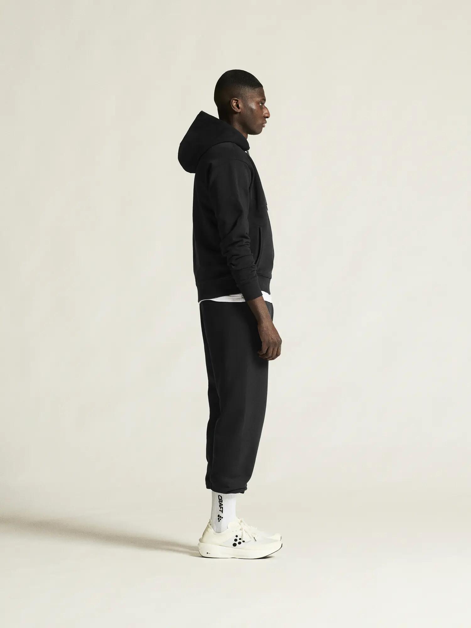 craft Frequent FZ Hoodie M — felpa con zip in cotone organico – Black 7/7