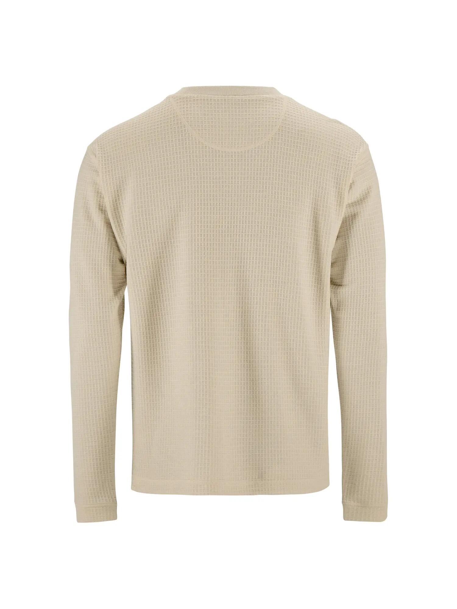 craft Wool Waffle RN M - Langarmshirt aus Lyocell und Merinowolle – Plaster 4/7