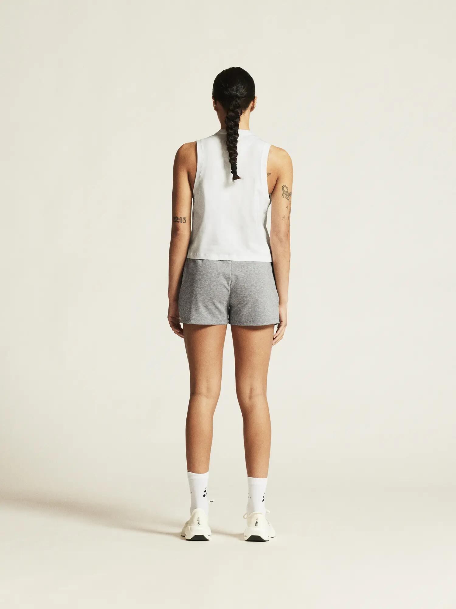 craft ADV Join Sweat Shorts W – short sweat confort, coupe large – Grey Melange 4/7