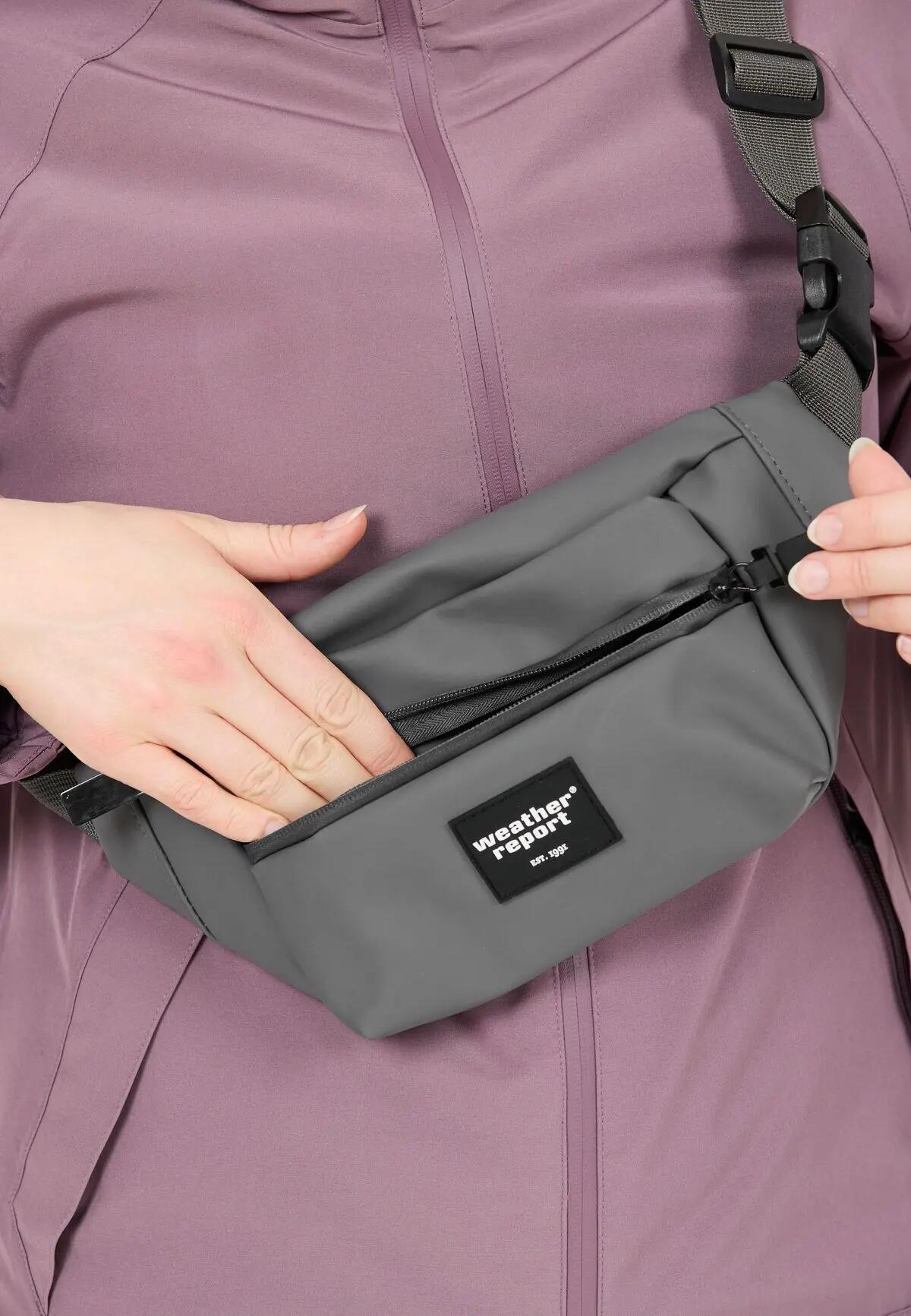weather_report Bronze PU Bum Bag — heuptasje van polyurethaan – 1028 Turbulence 6/7