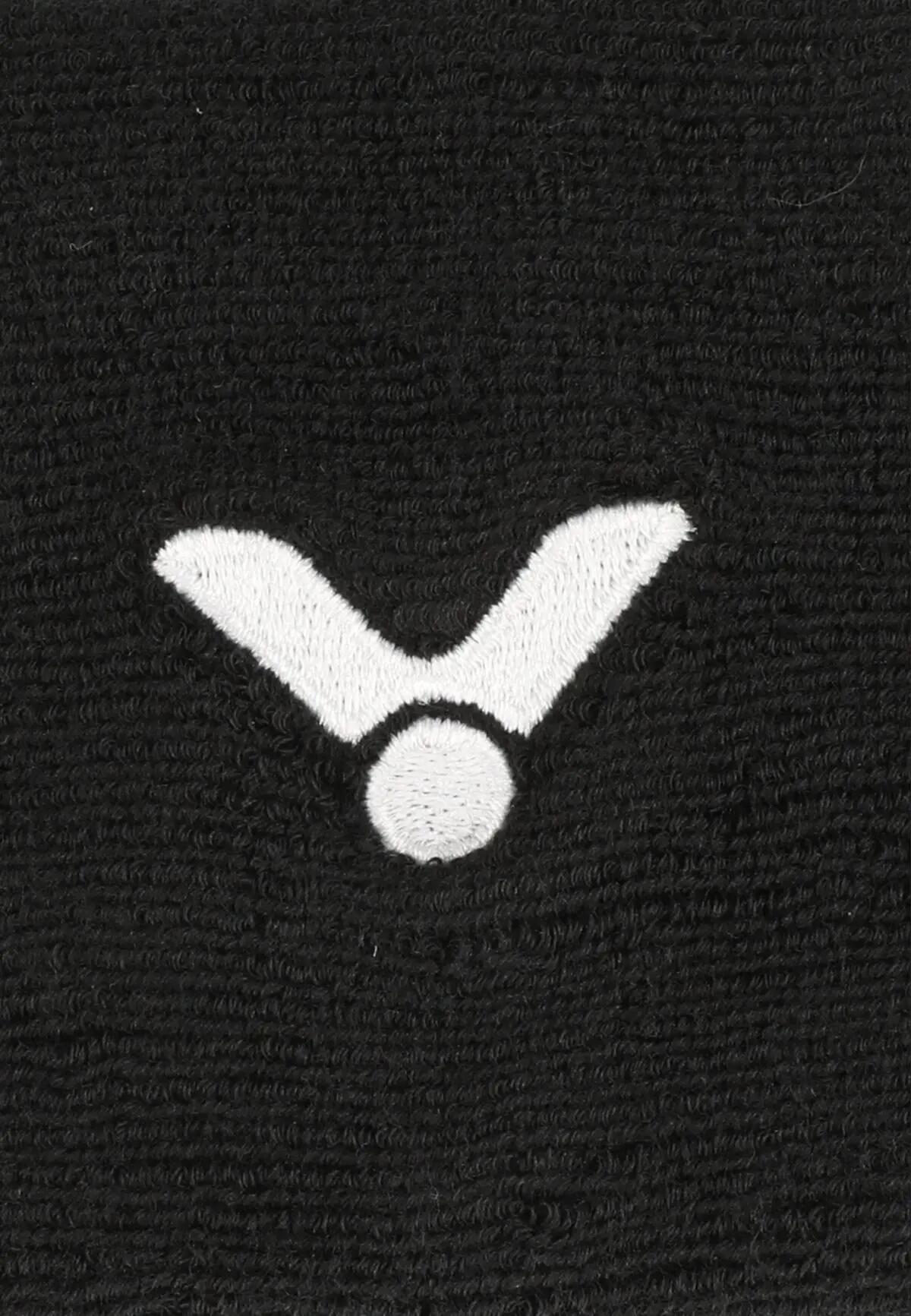 victor Wristband SP123 en coton mélangé absorbant – 1001C Black (C) 3/3