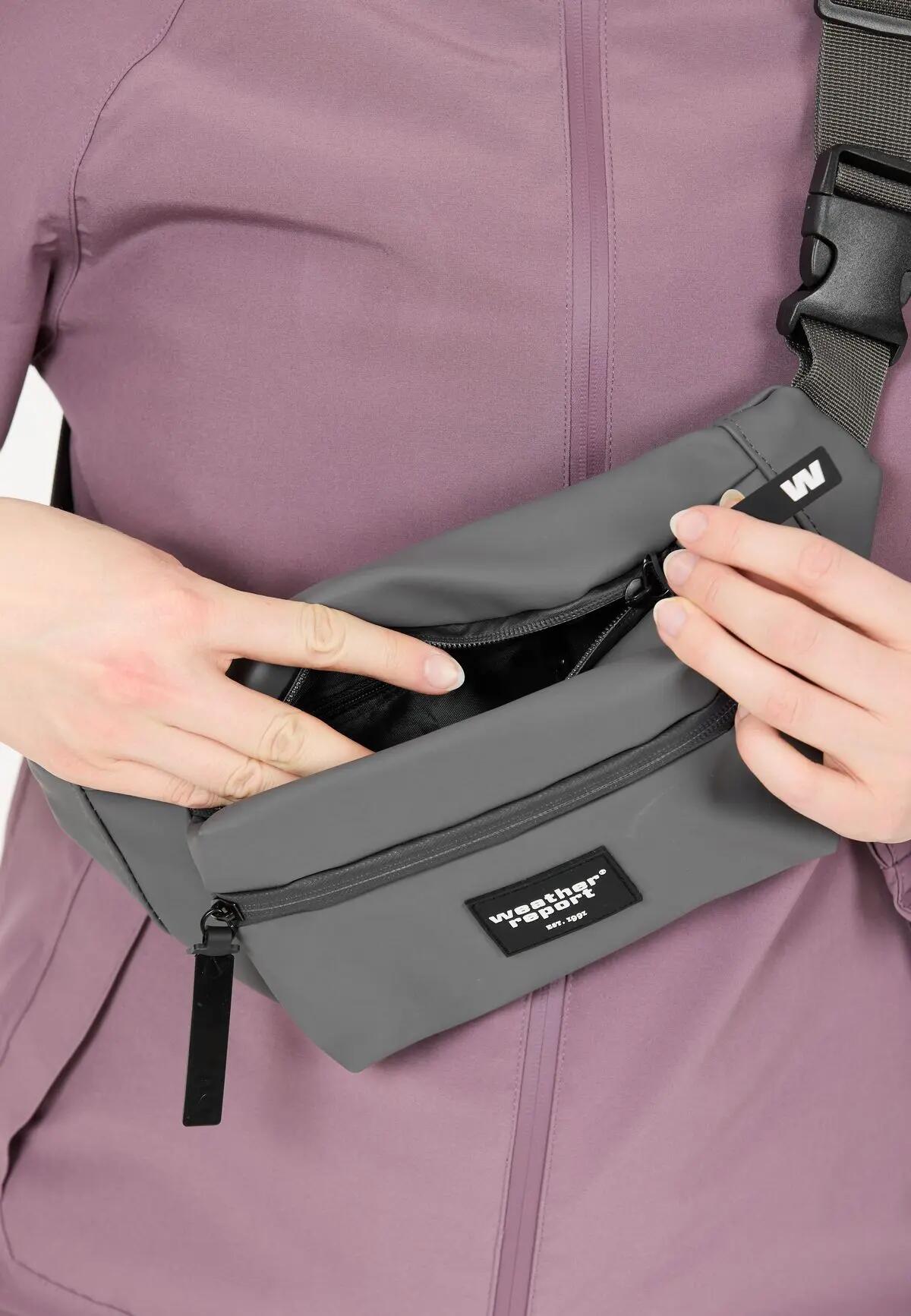 weather_report Bronze PU Bum Bag — heuptasje van polyurethaan – 1028 Turbulence 5/7