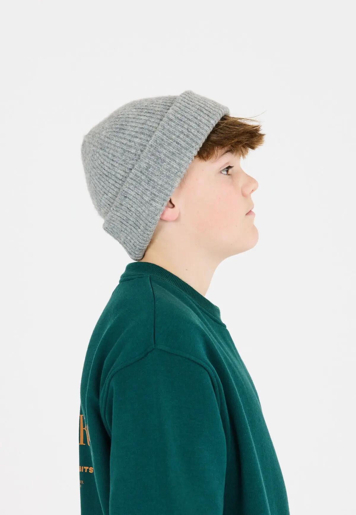 endurance Veik Bonnet Enfant - léger, taille unique – 1005 Light Grey Melange 5/7