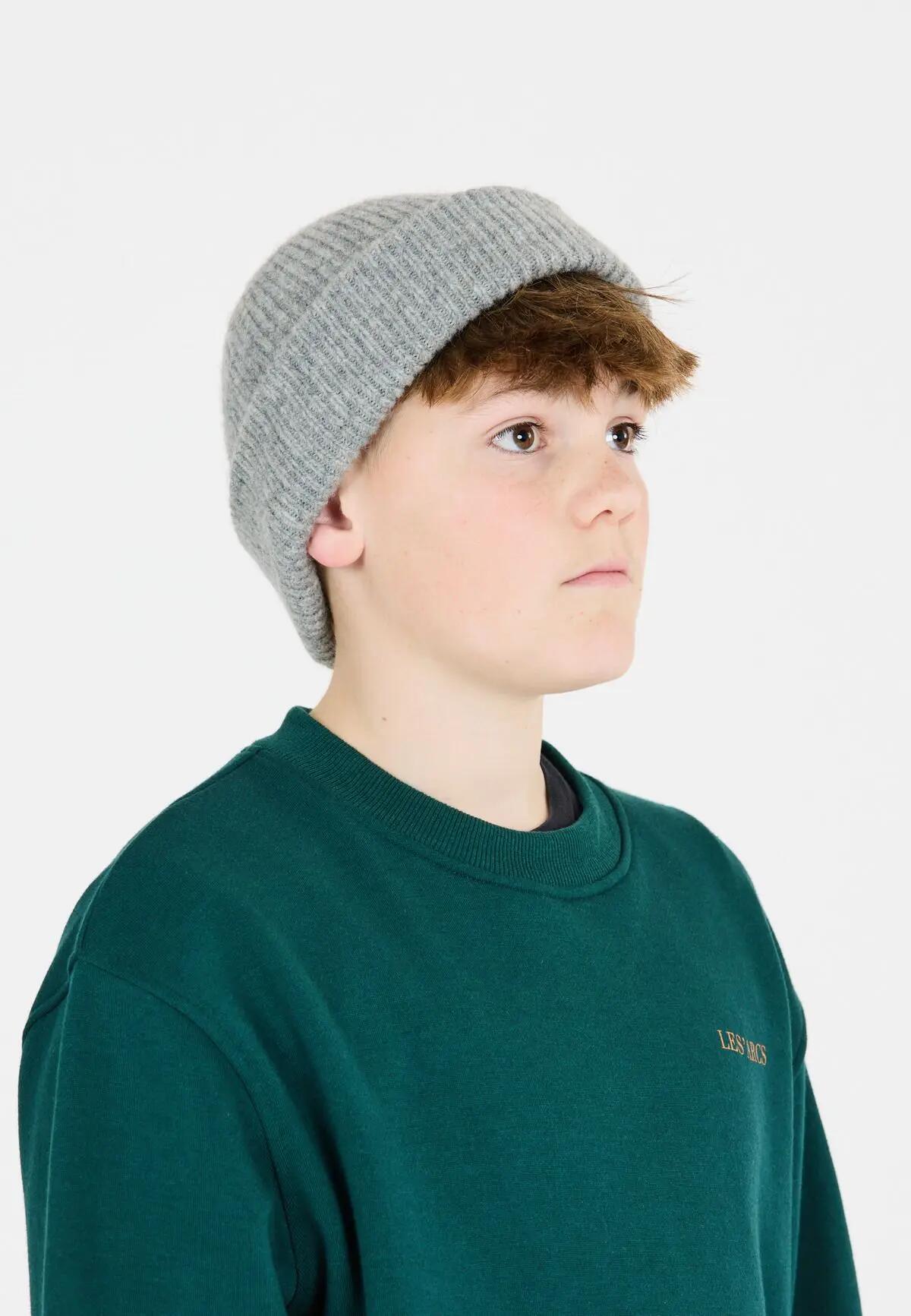 endurance Veik Bonnet Enfant - léger, taille unique – 1005 Light Grey Melange 3/7