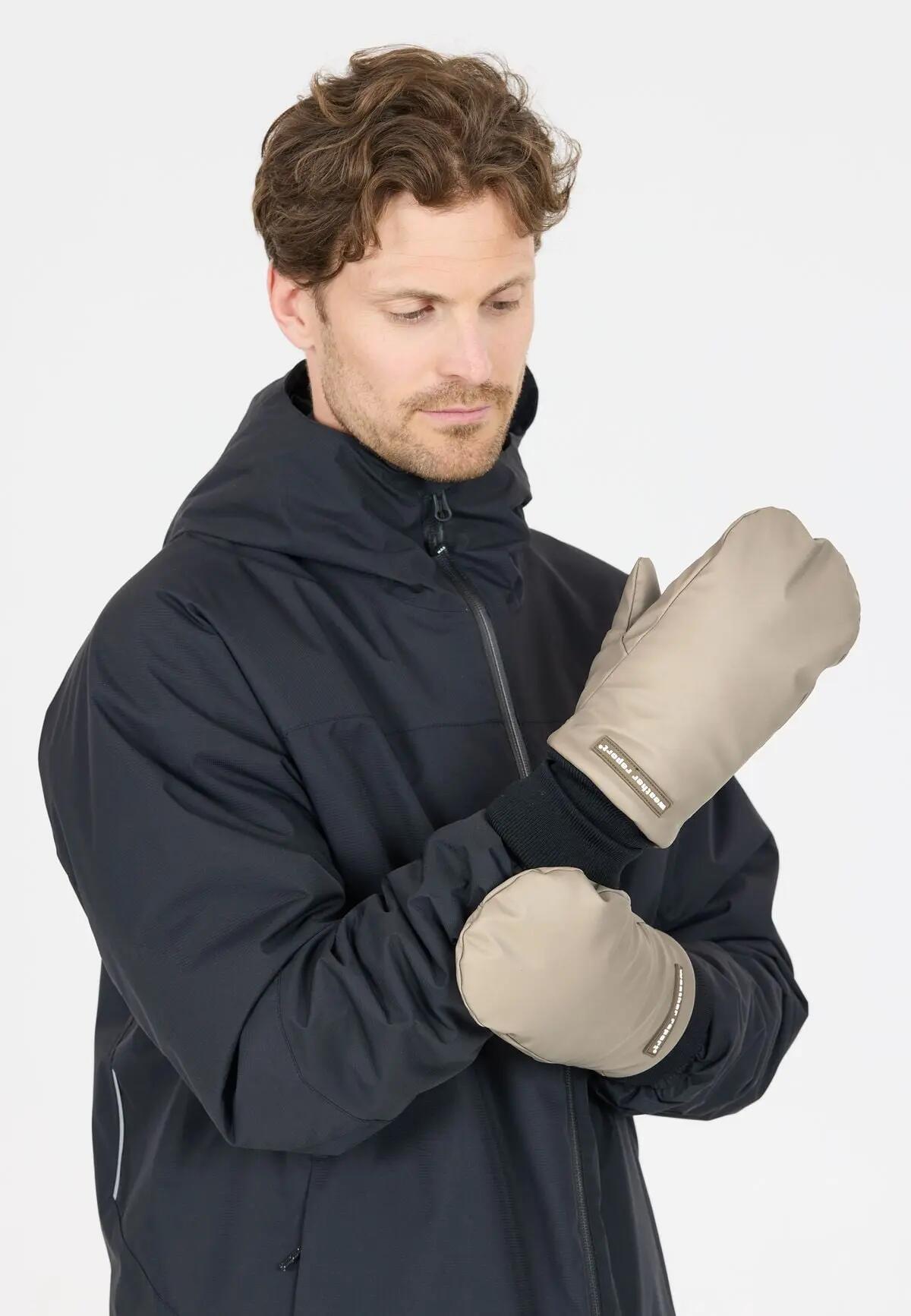 weather_report Mistella PU Fäustlinge – 100% Polyester – 1061 Moon Rock 5/7