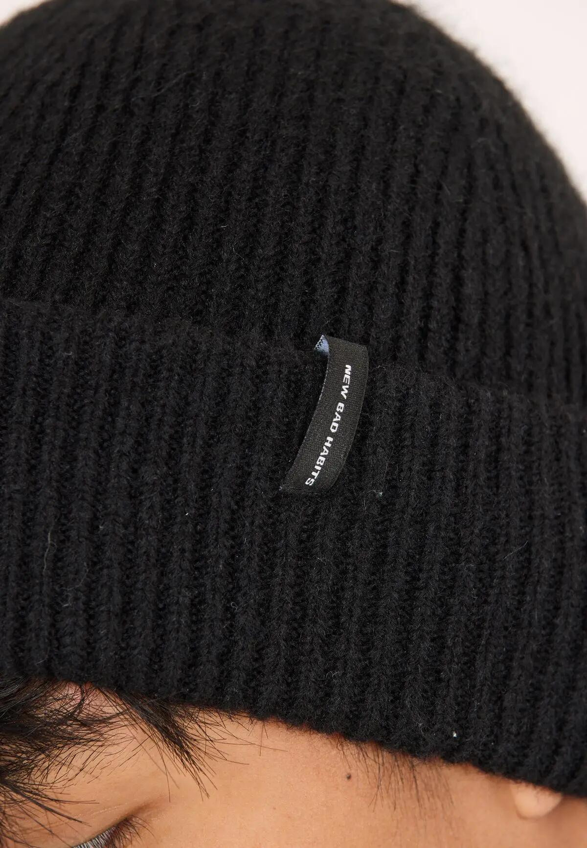 endurance Veik Beanie bonnet enfants noir – 1001 Black 2/7