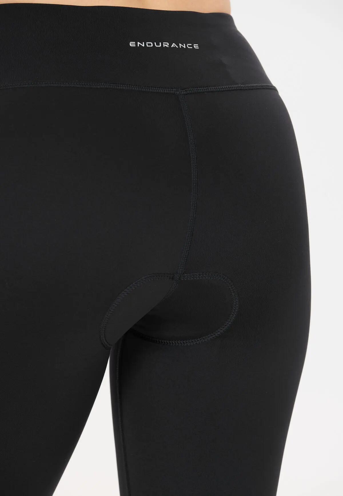 endurance Hulda V2 W High Waist Indoor Cycling Shorts für Damen – 1001 Black 5/7