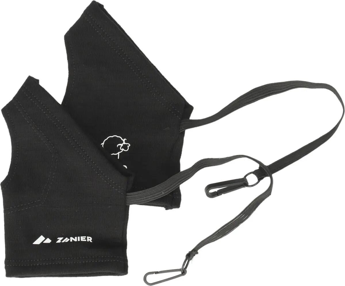 zanier Gants Merino Pulse Warmer Leash — 95% laine mérinos – ZA2000 Black 2/4