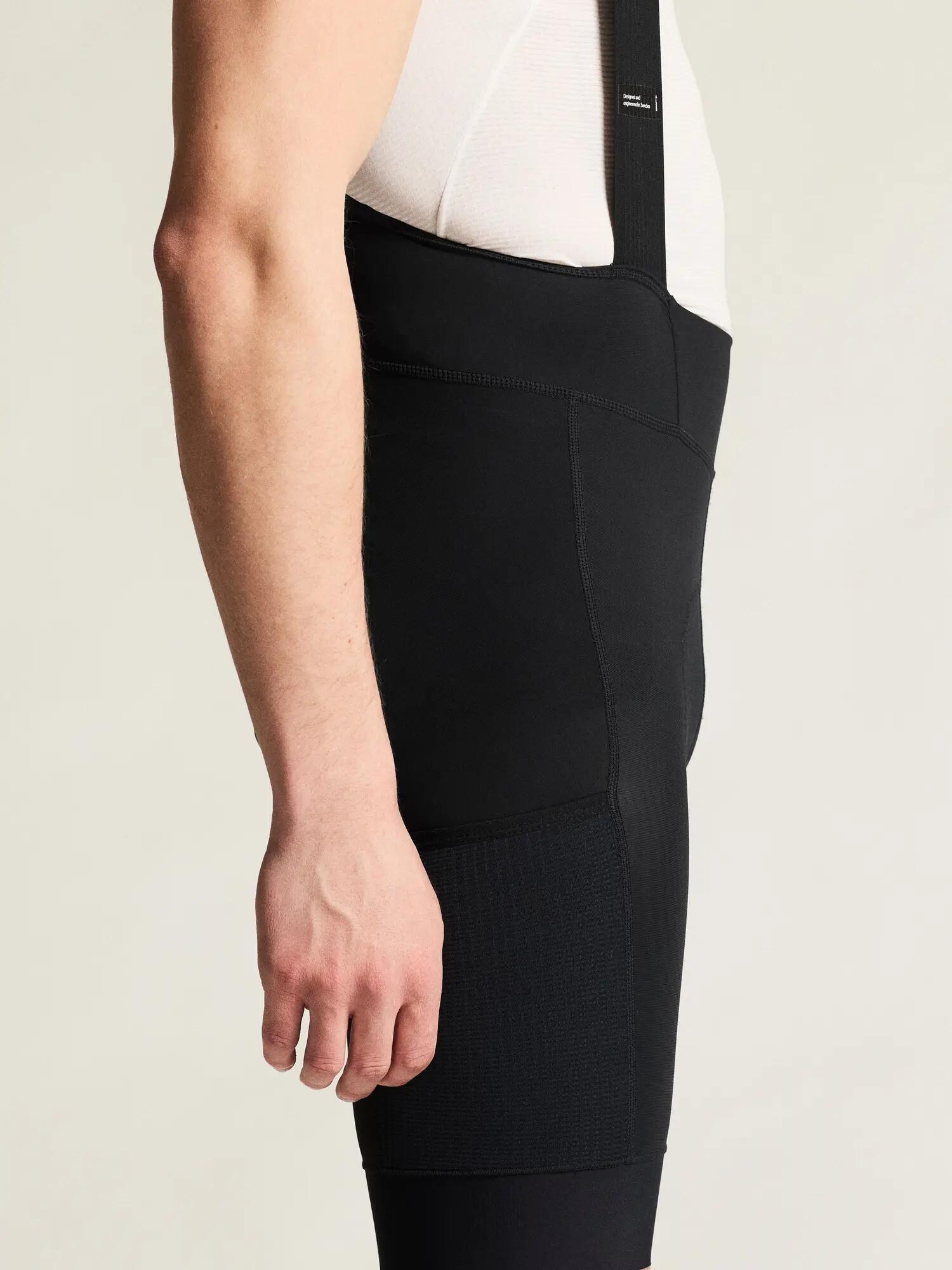 craft Endur Cargo Bib Shorts C1 M — cuissard cargo noir avec pad C1 – Black 6/7