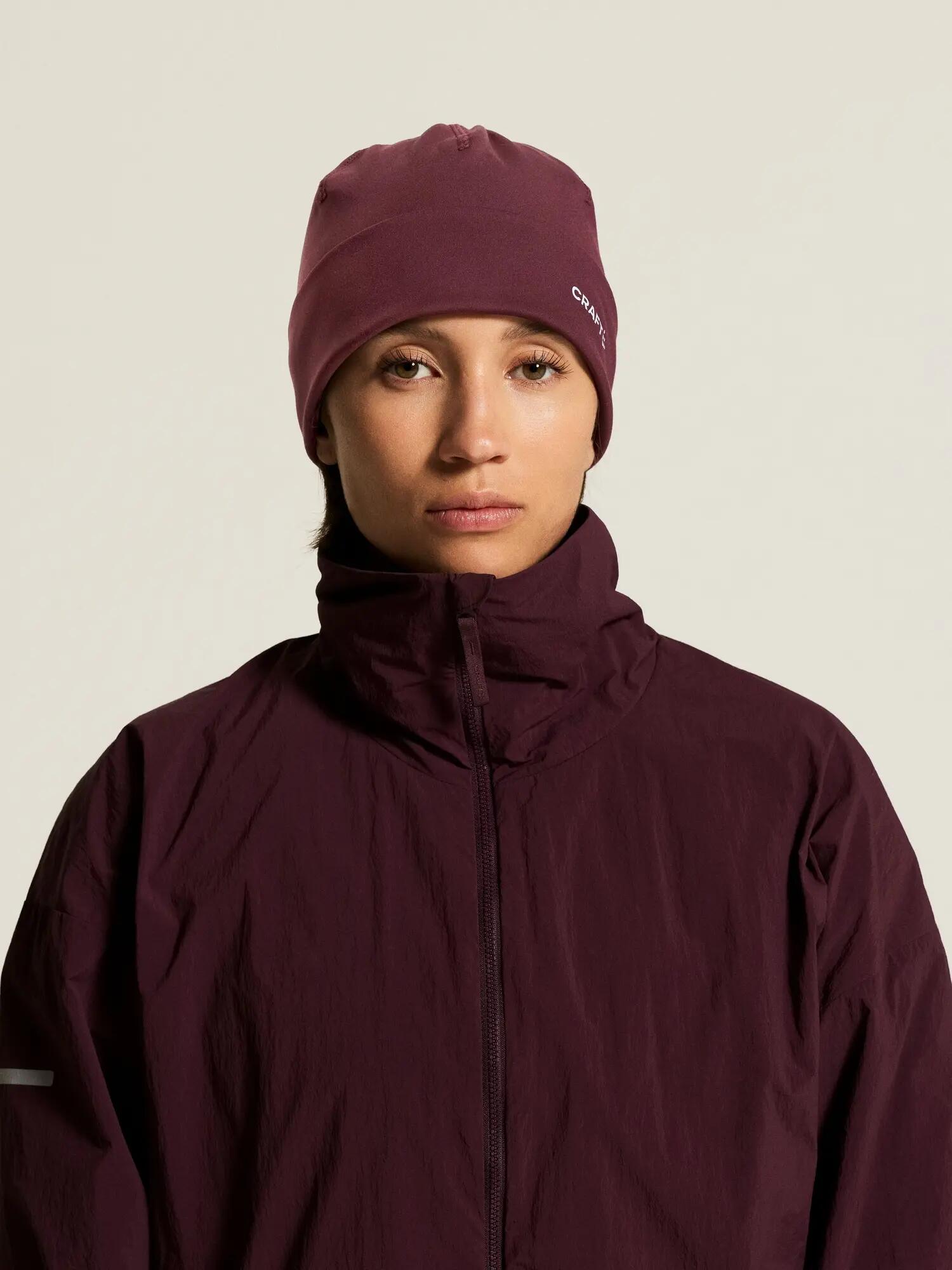Căciulă alergare Craft CORE Essence Hat - vişiniu Dk Fig 2/3