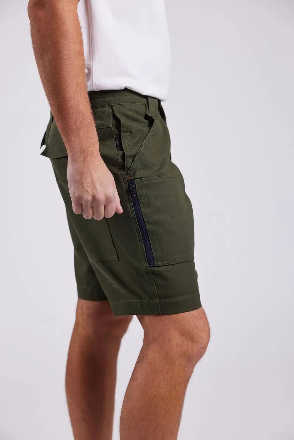 sebago Deck Shorts vert – coupe ample, tissu résistant – GREEN 3/4