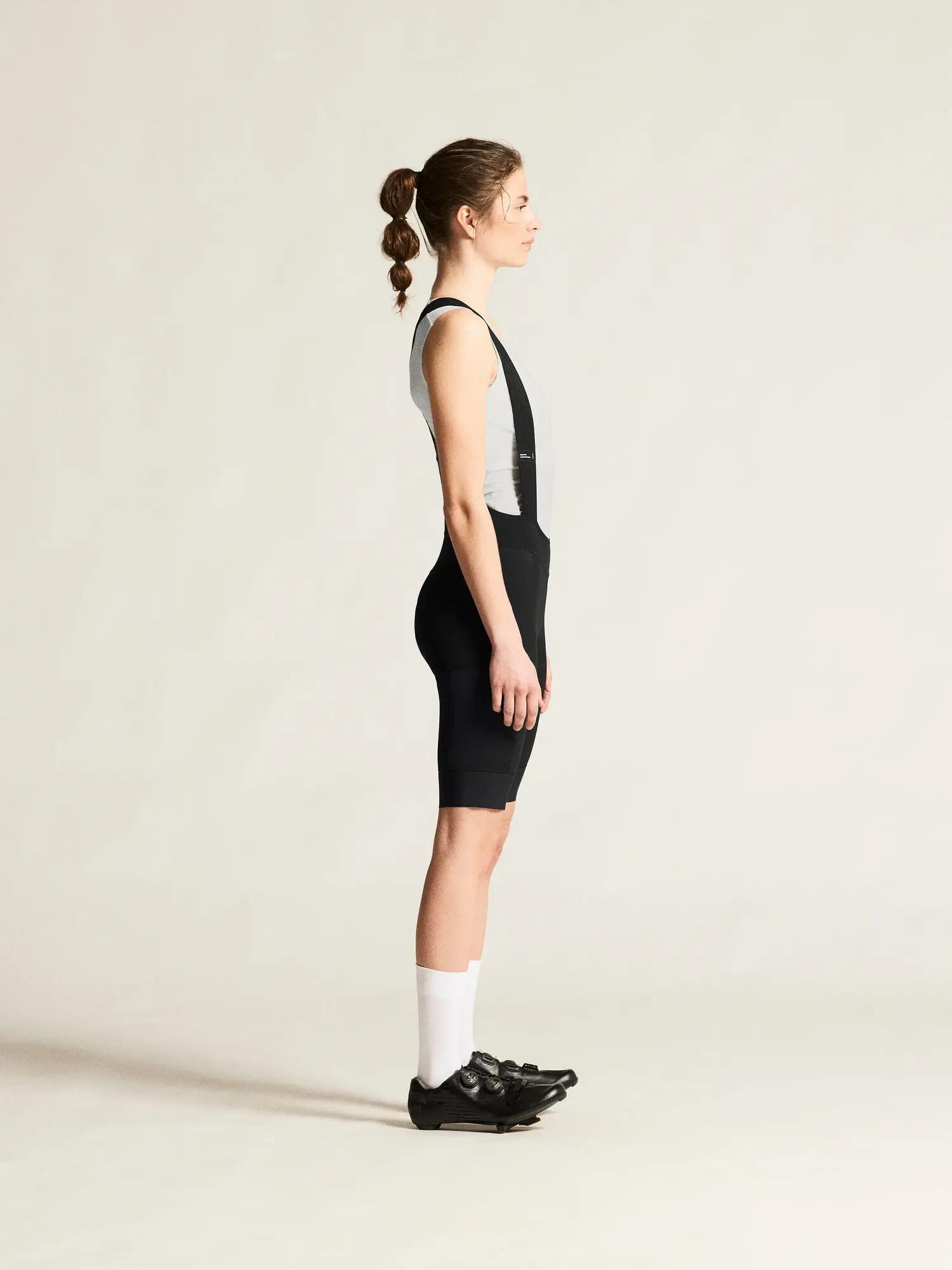 craft Endur Cargo Bib Shorts C1 W – Cuissard cargo noir avec pad C1 – Black 3/7