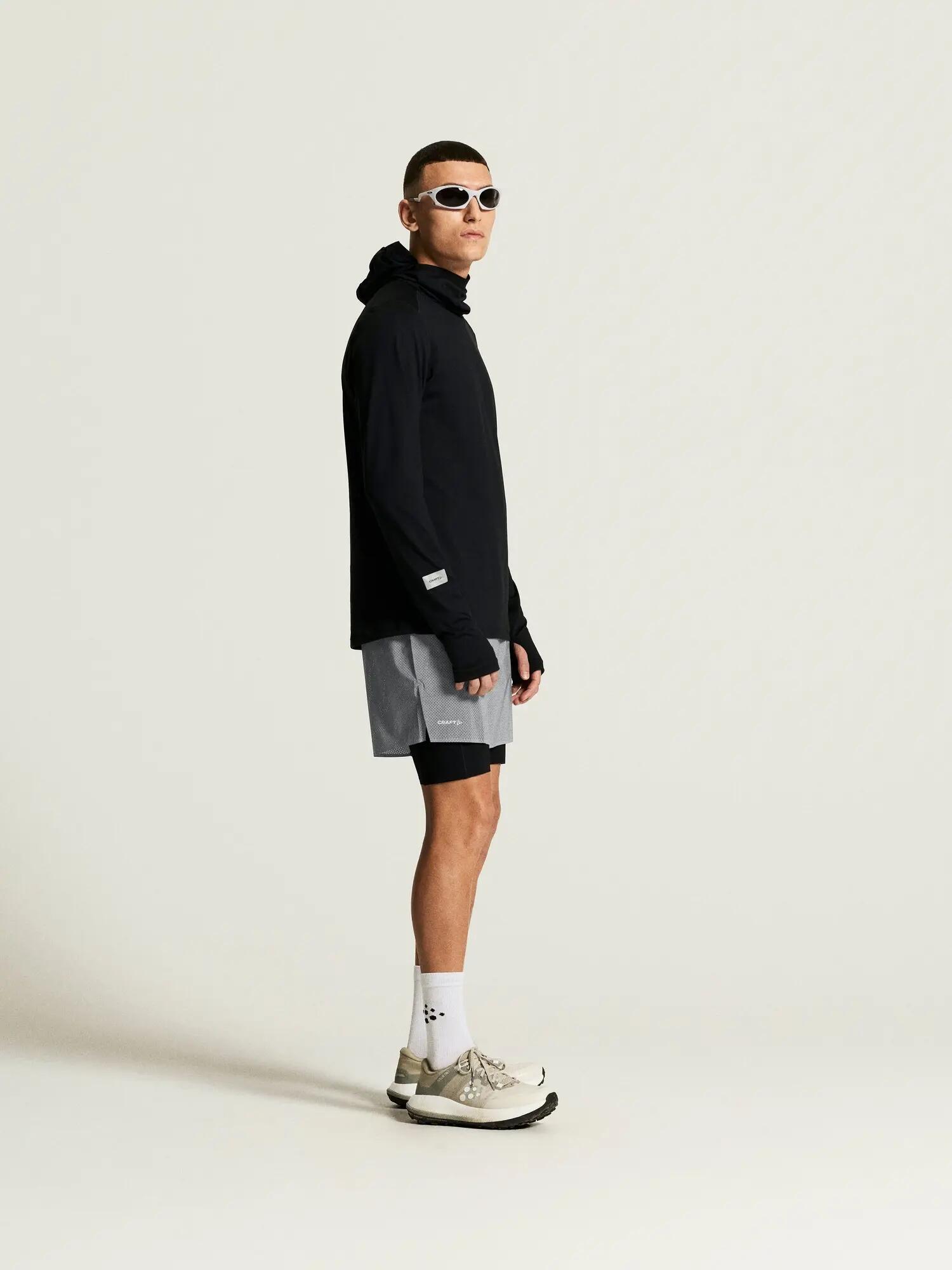 craft Reflective Shorts M — Shorts da running riflettenti – Silver 4/7